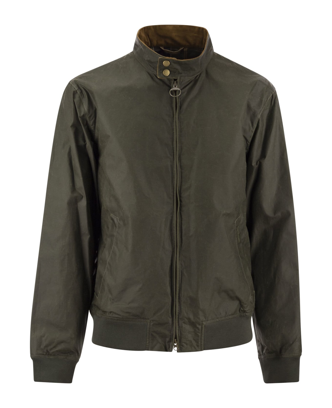 Barbour Royston - Lightweight Waxed Cotton Jacket - Olive Green ジャケット