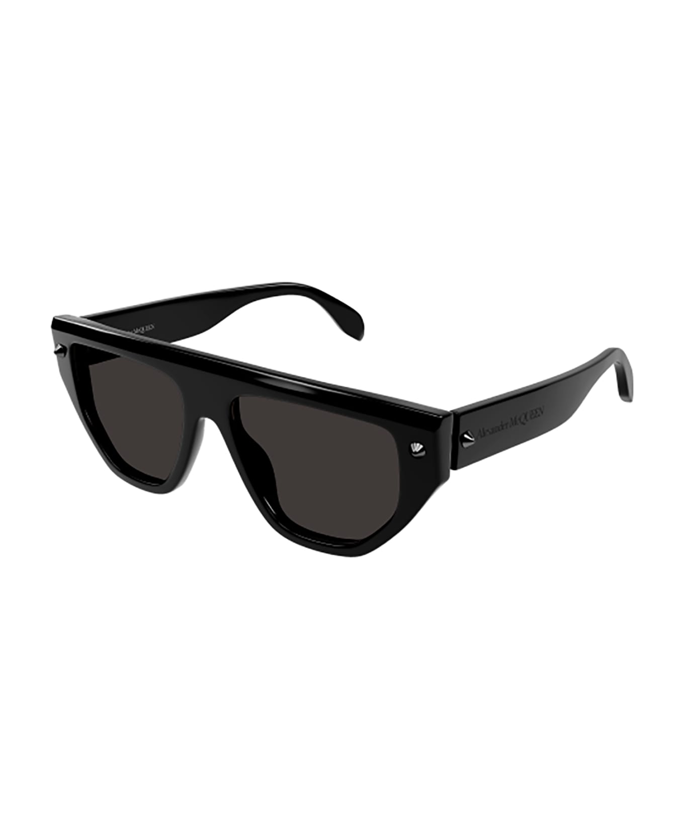 Alexander McQueen Eyewear AM0408S Sunglasses - Black Black Grey サングラス