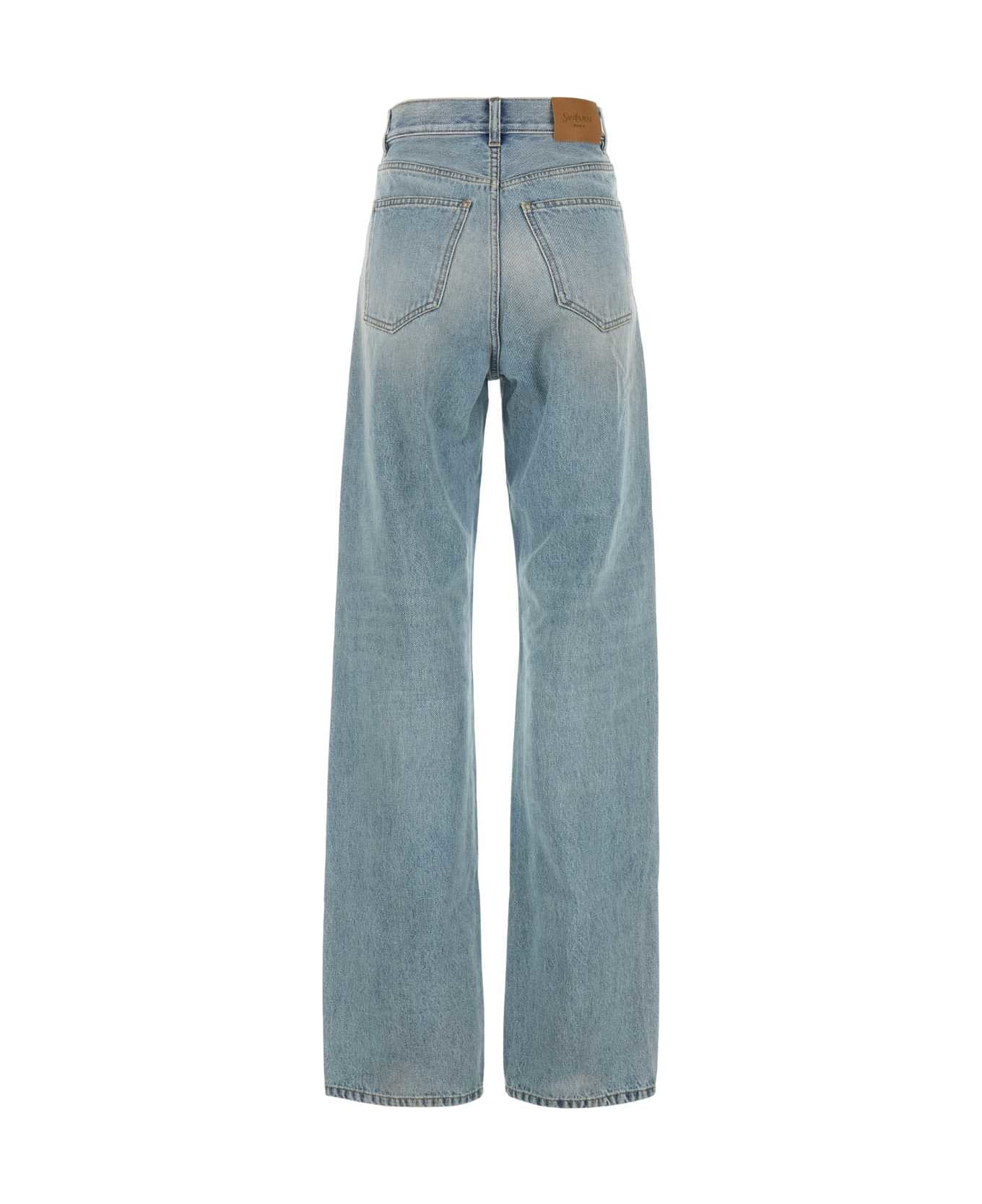Saint Laurent Denim Wide-leg Jeans - MICHIGANBLUE