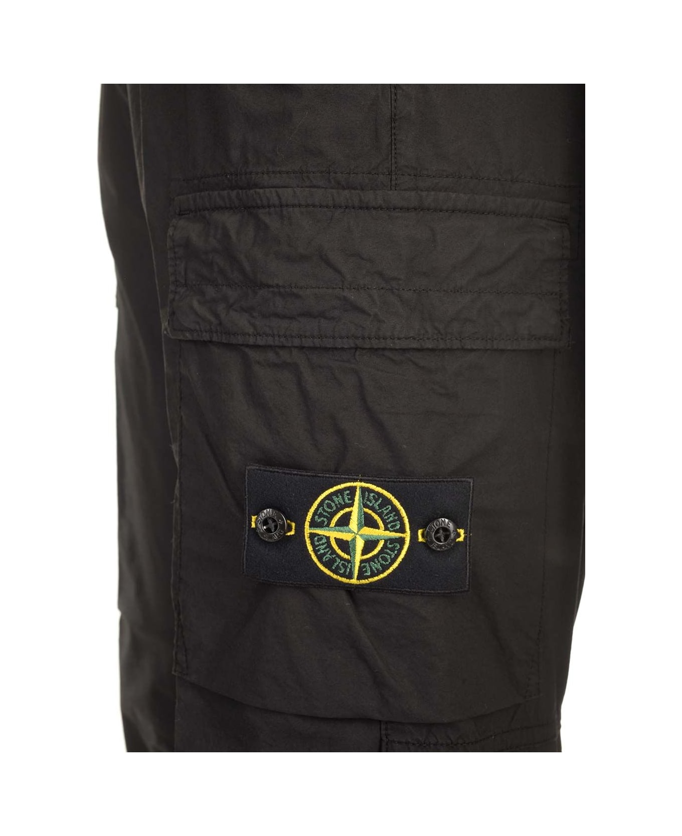 Stone Island "paracadute" Cargo Pants - Black