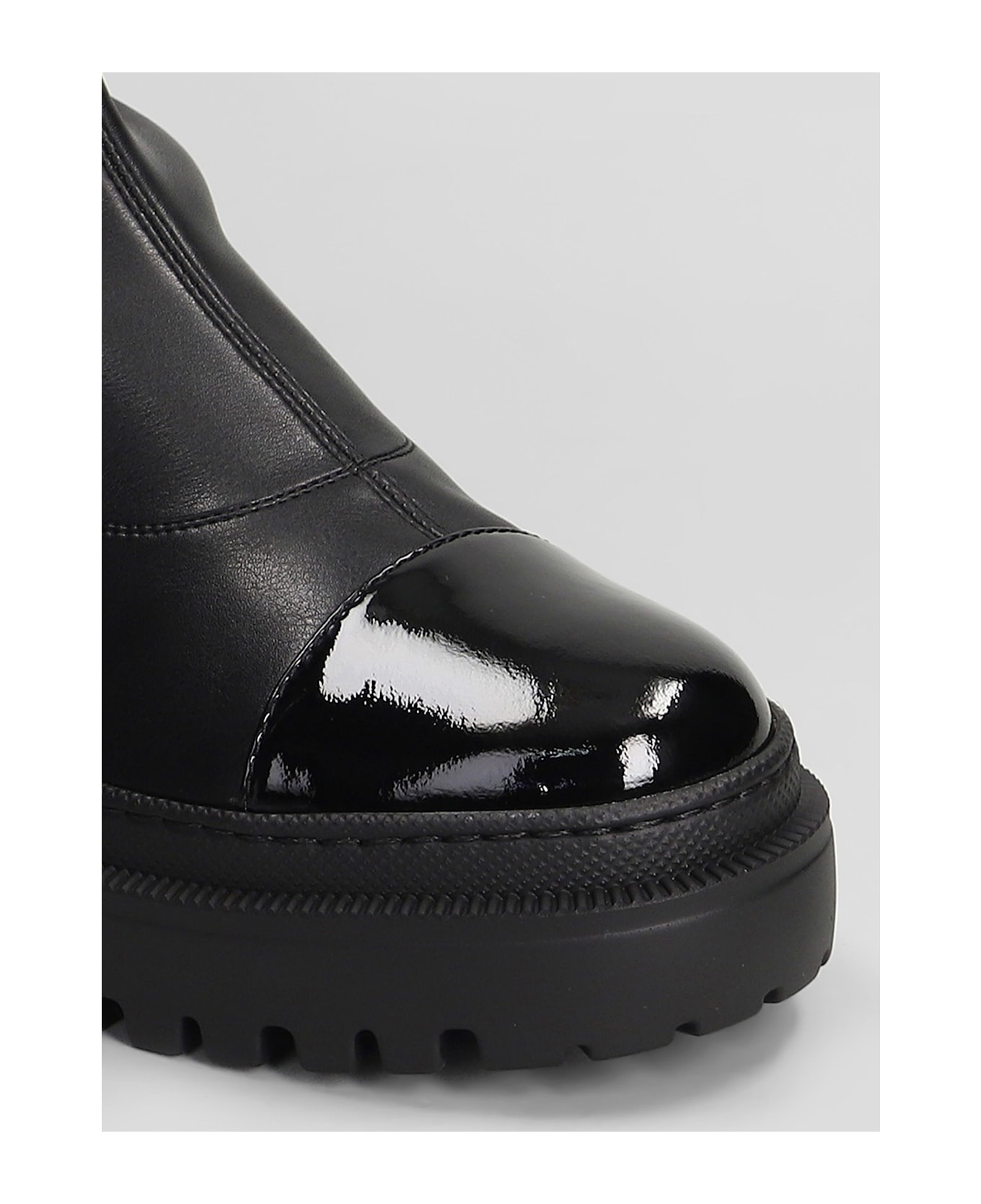 Giuseppe Zanotti Lionora Combat Boots In Black Leather - black