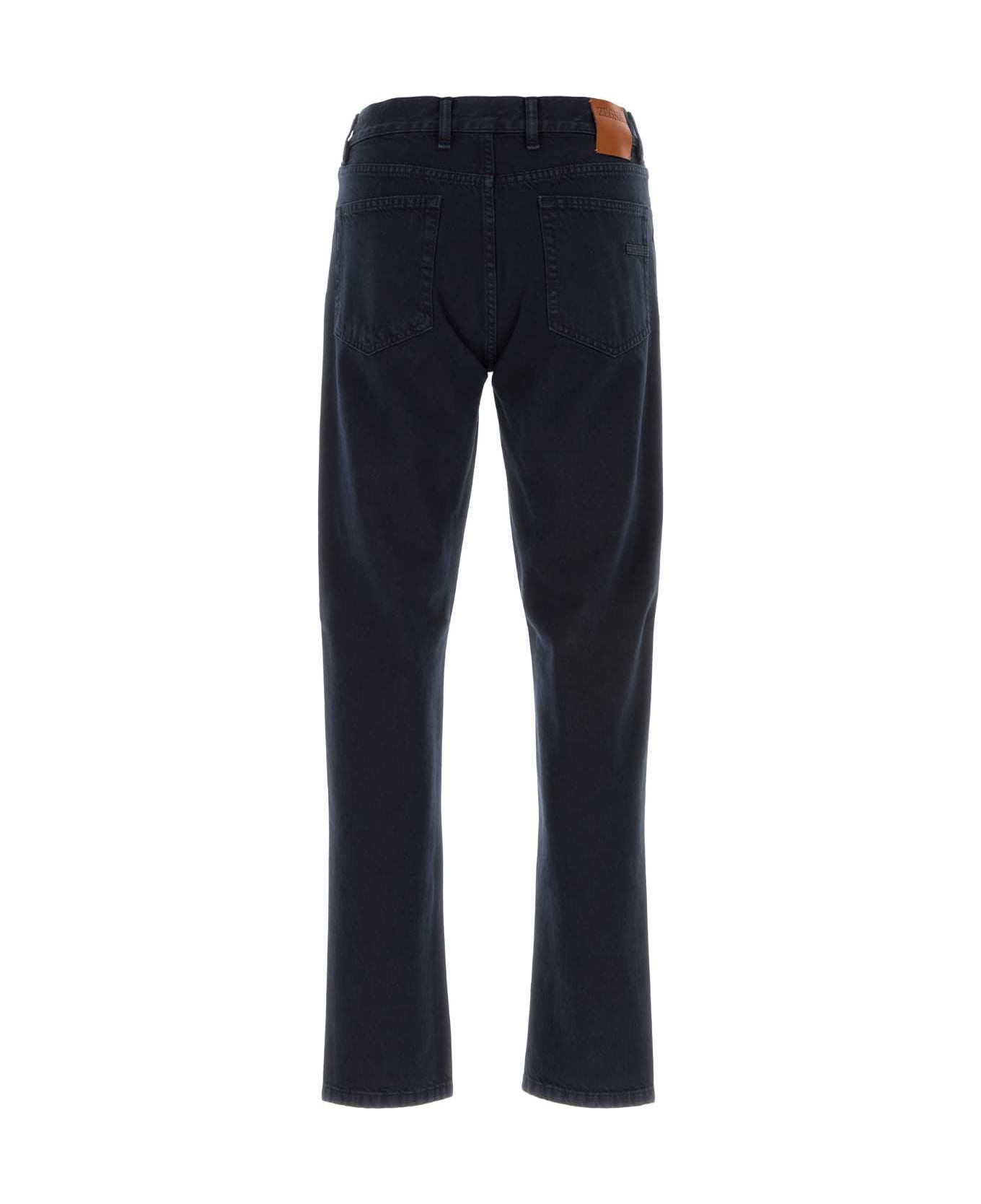 Zegna Dark Blue Denim Jeans - B09