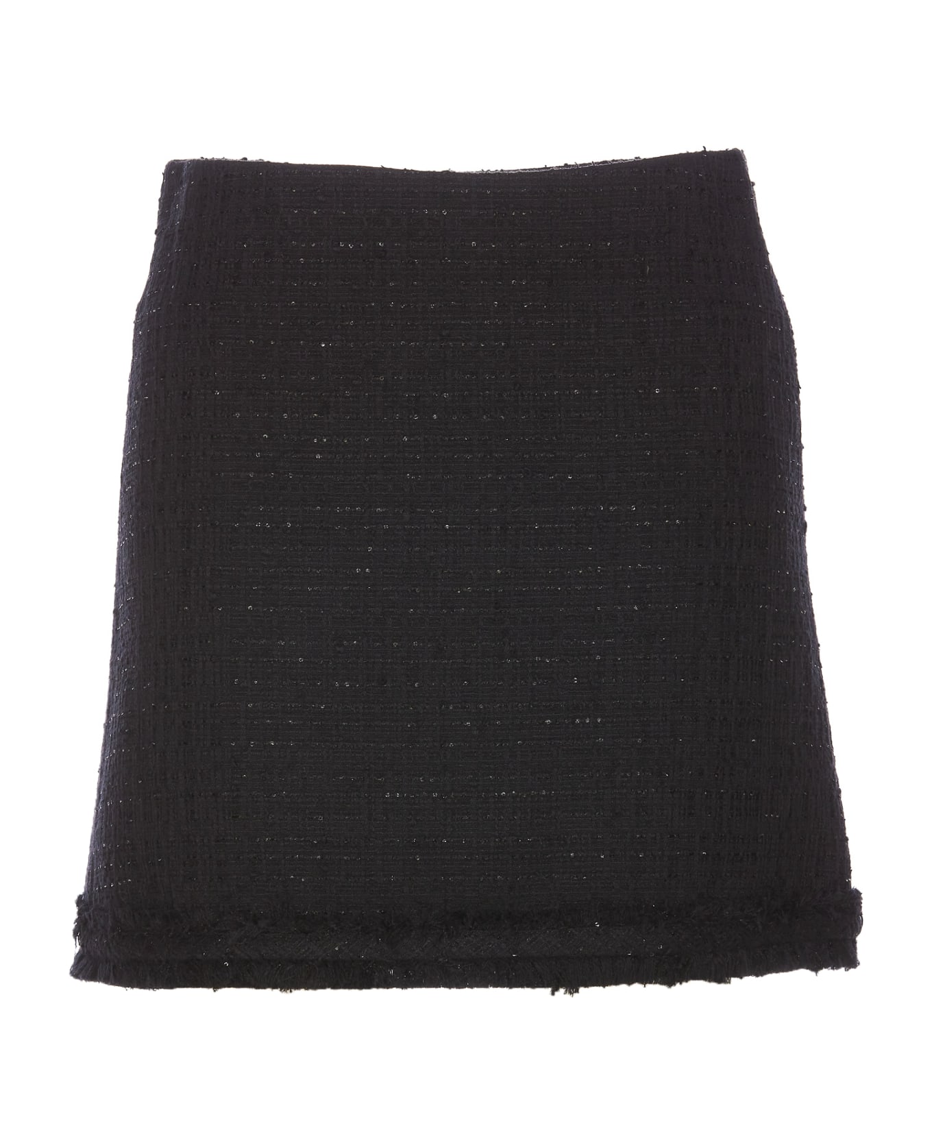 Versace Tweed Mini Skirt - Black スカート
