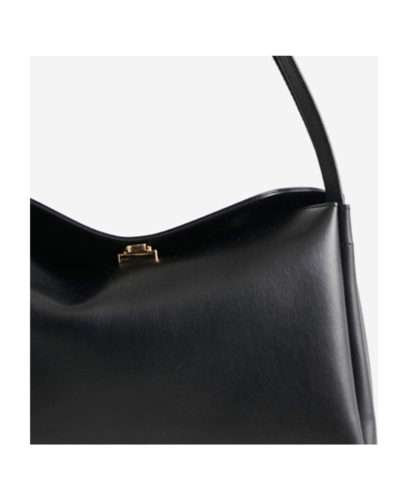 THEMOIRè Eudora Vegan Fabric Shoulder Bag - Black