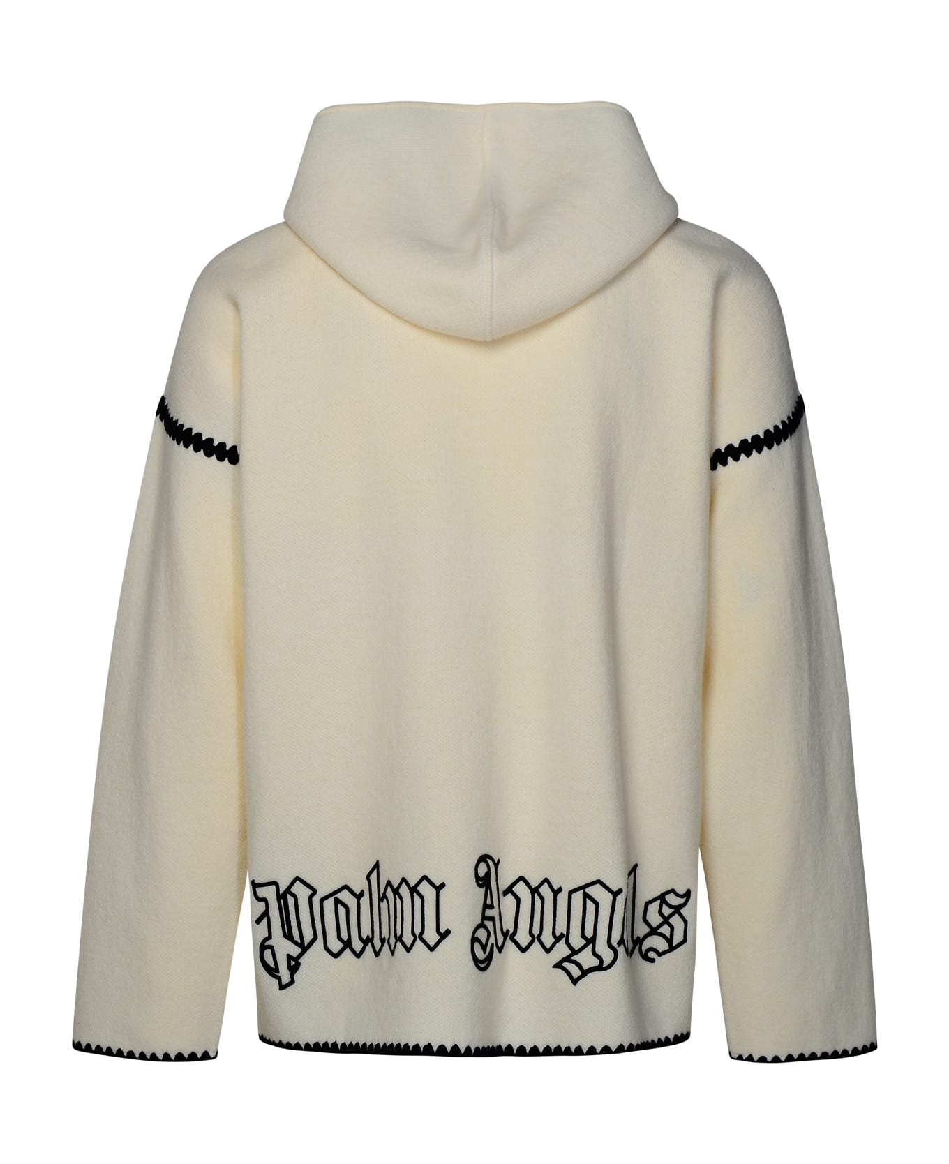 Palm Angels White Wool Blend Sweater - White