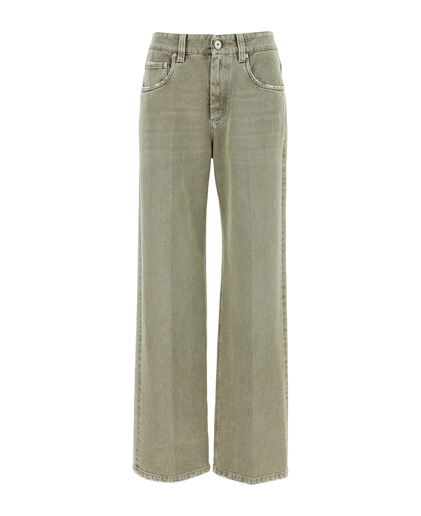 Brunello Cucinelli Wide Leg Jeans - Green
