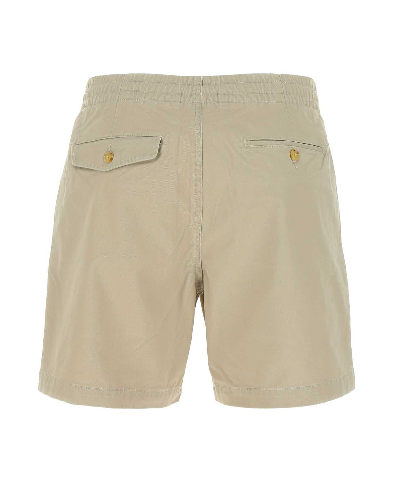 Polo Ralph Lauren Dove-grey Stretch Cotton Bermuda Shorts - 024