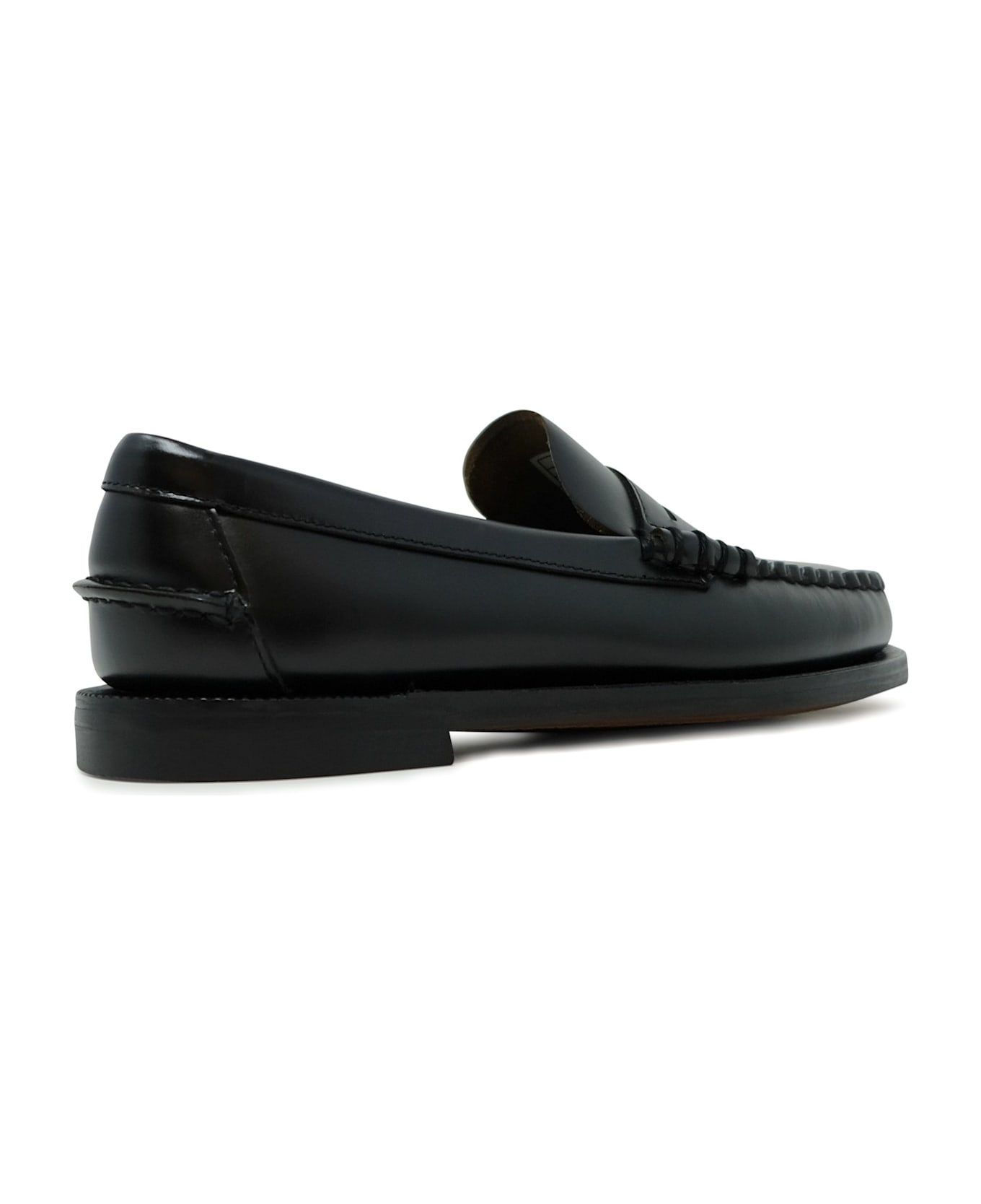 Sebago Dan Black Leather Loafers - BLACK