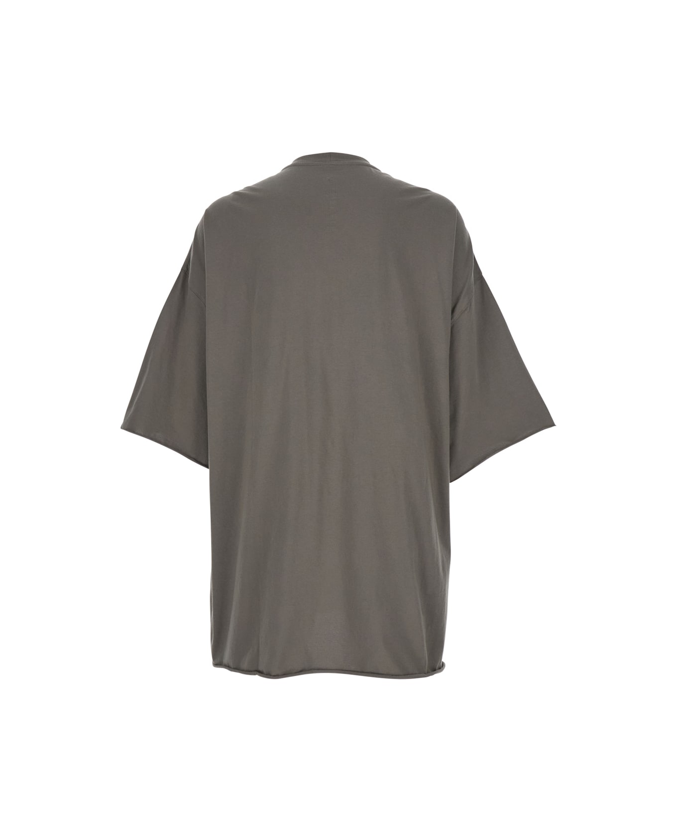 Rick Owens 'tommy T' Grey Oversized T-shirt In Cotton Man - Grey