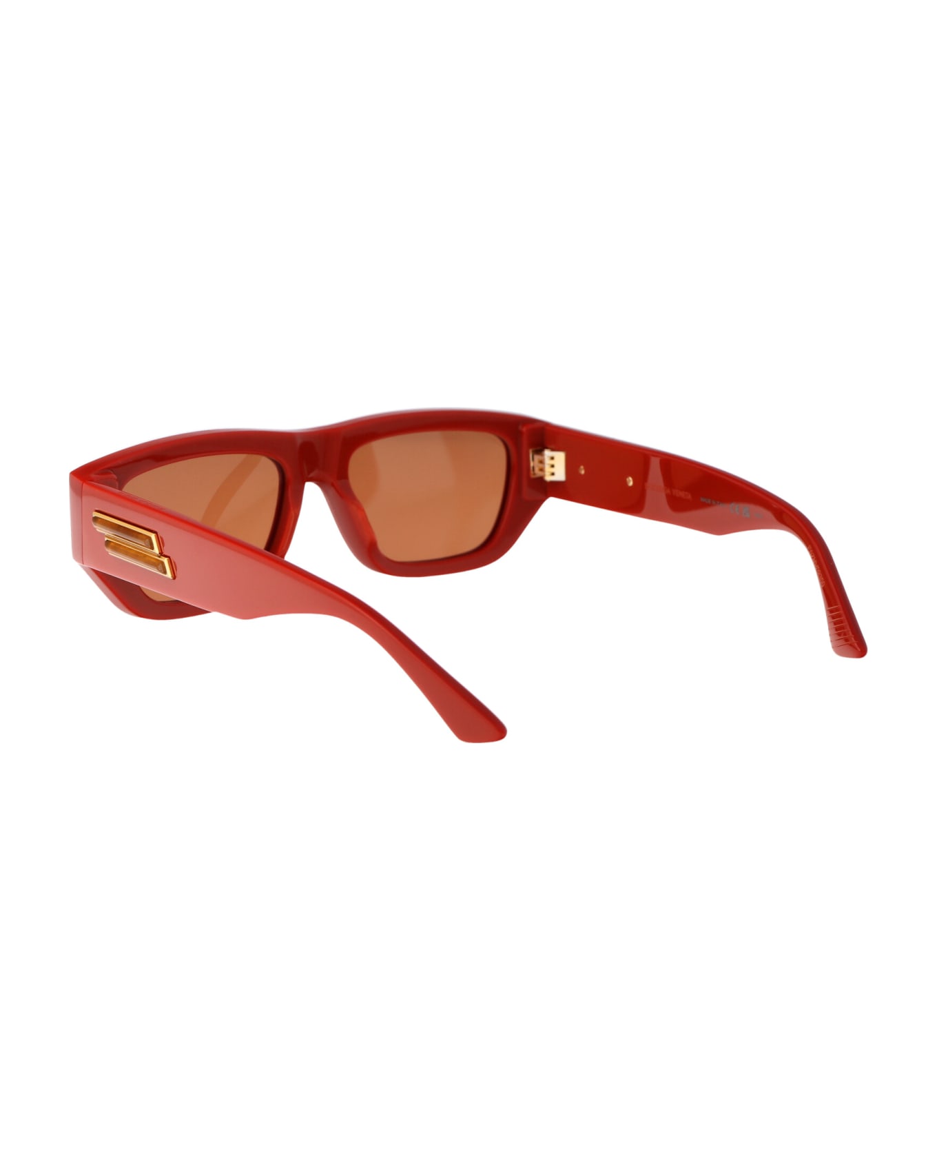 Bottega Veneta Eyewear Bv1252s Sunglasses - 004 ORANGE ORANGE BROWN