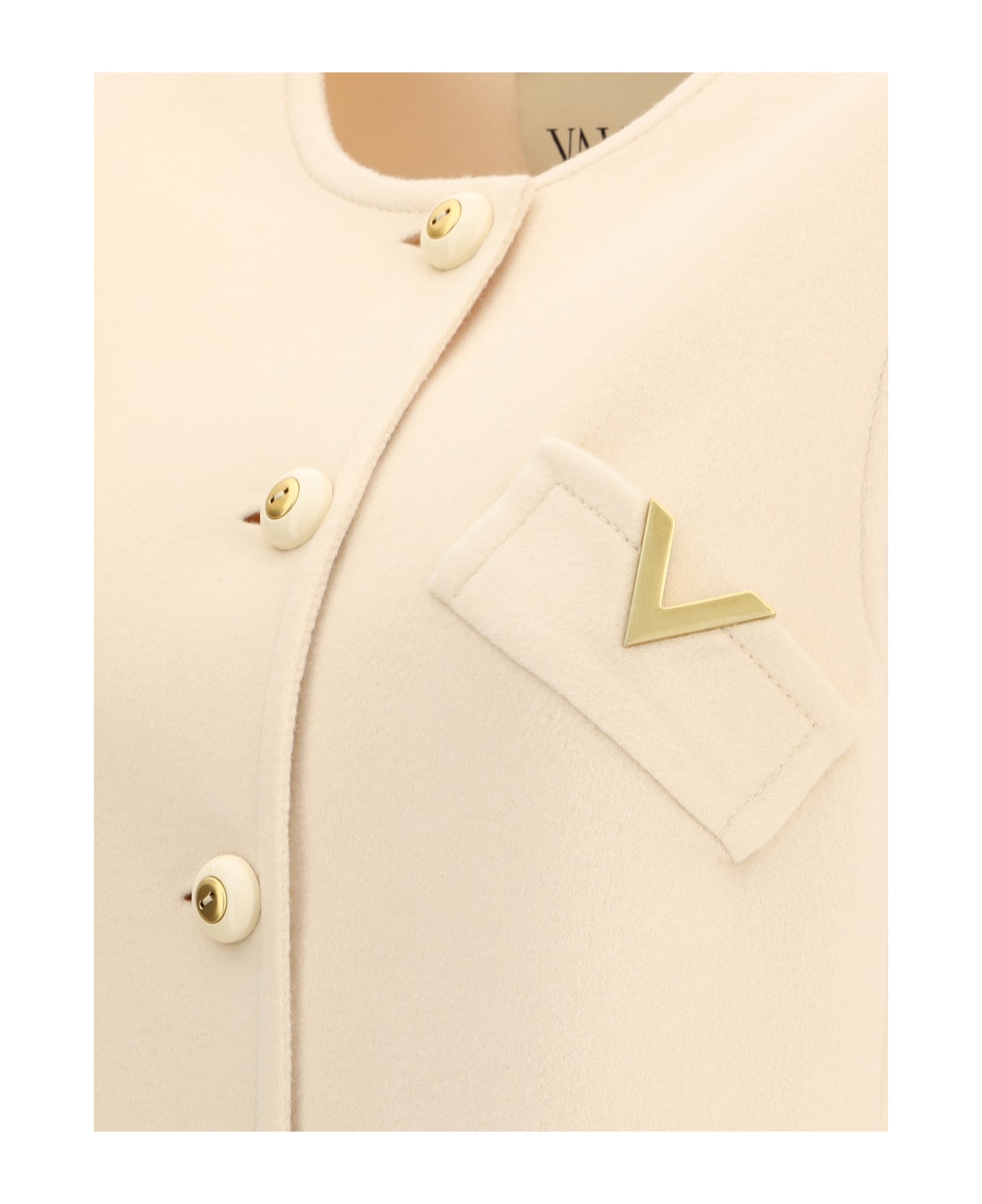 Valentino Compact Drap Long Vest