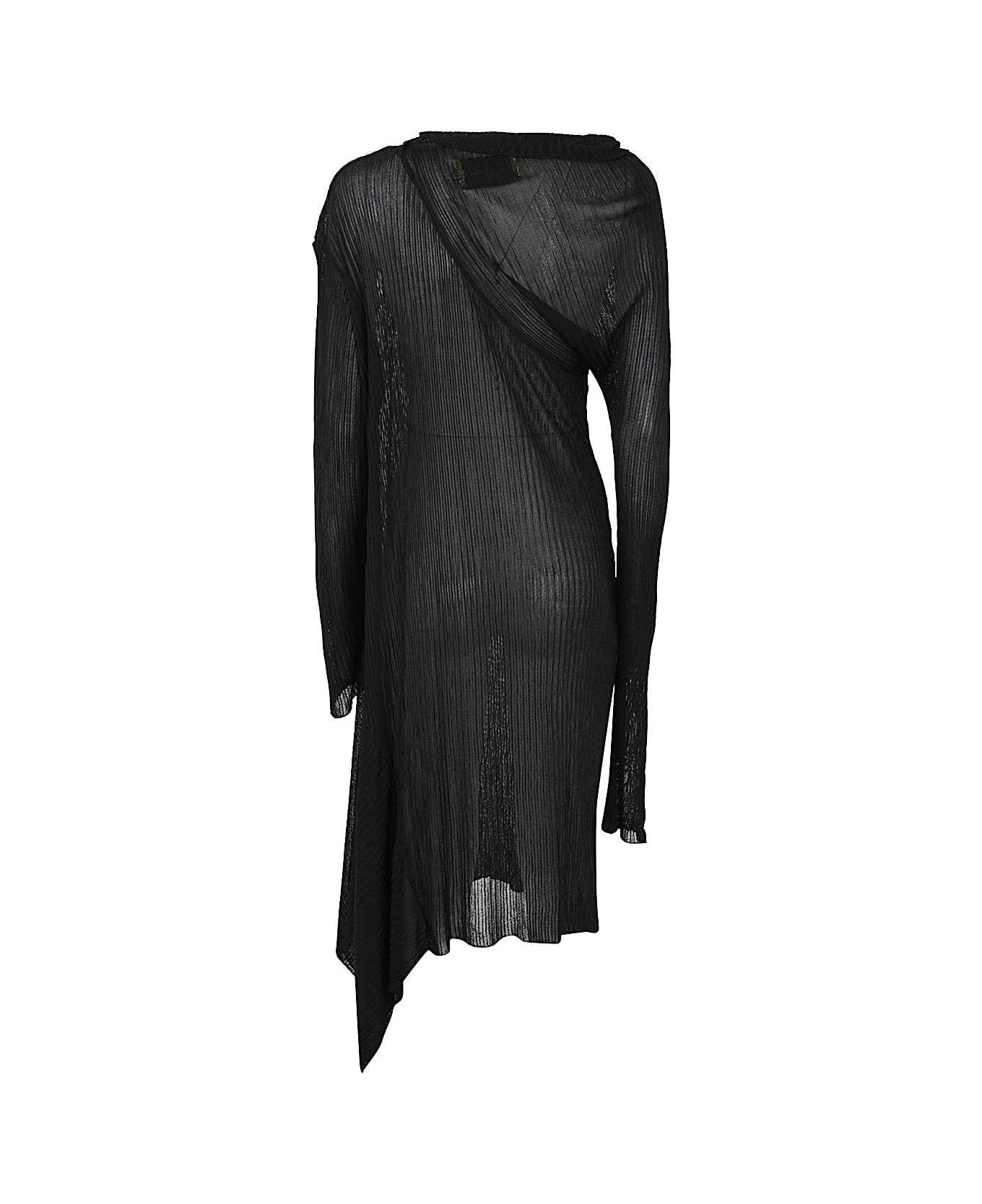 Marques'Almeida Draped Neck Dress - Black