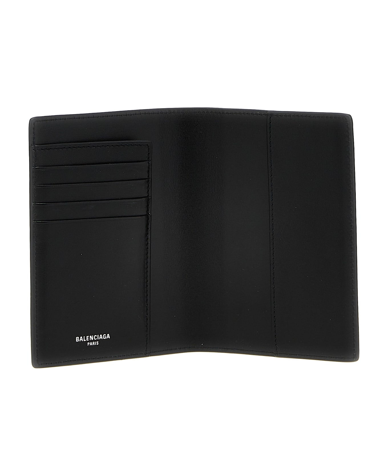 Balenciaga Logo Leather Passport Holder