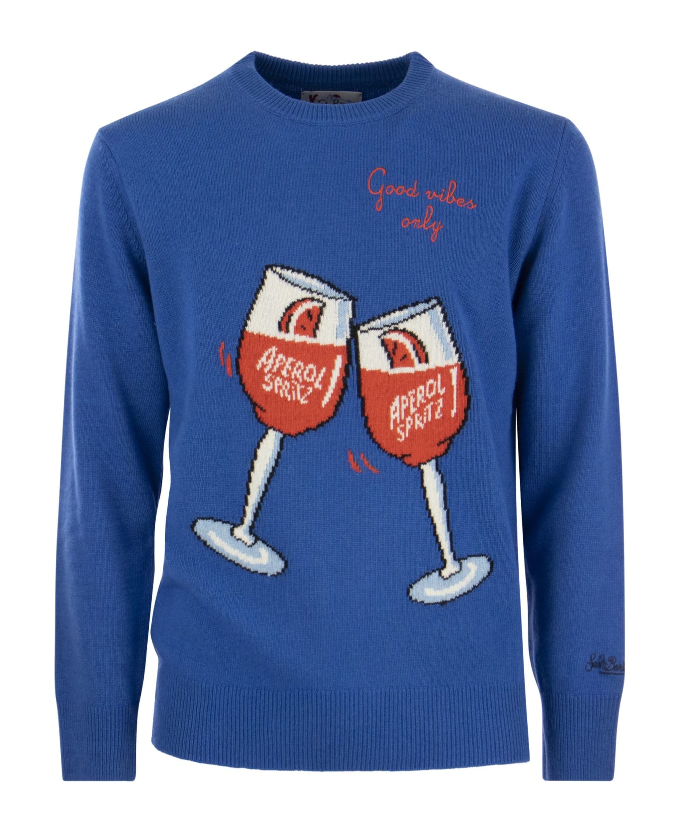 MC2 Saint Barth Aperol Spritz Wool And Cashmere Blend Jumper Sweater - BLUETTE