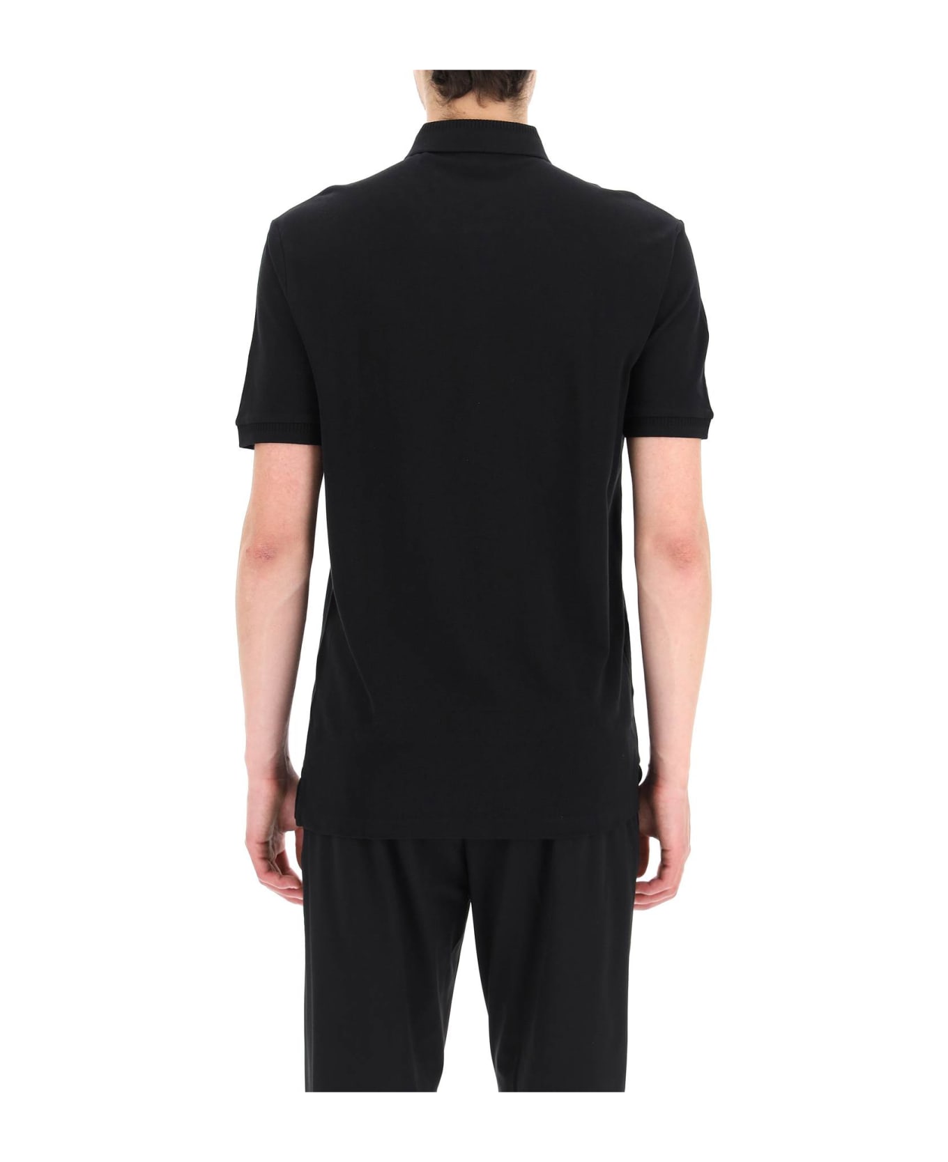 Hugo Boss Polo Shirt With Logo Patch - Black