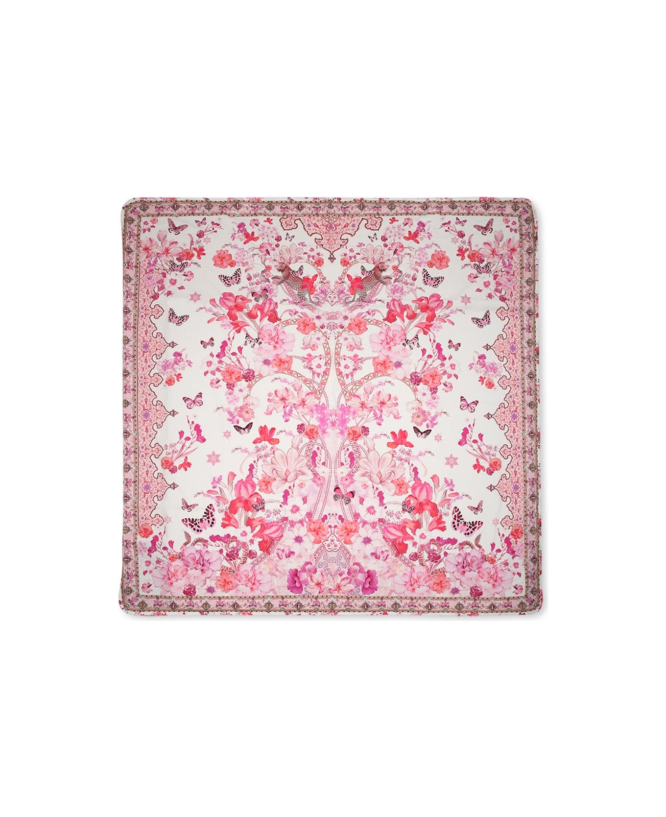 Camilla Pink Blanket For Baby Girl With Floral Print - Pink