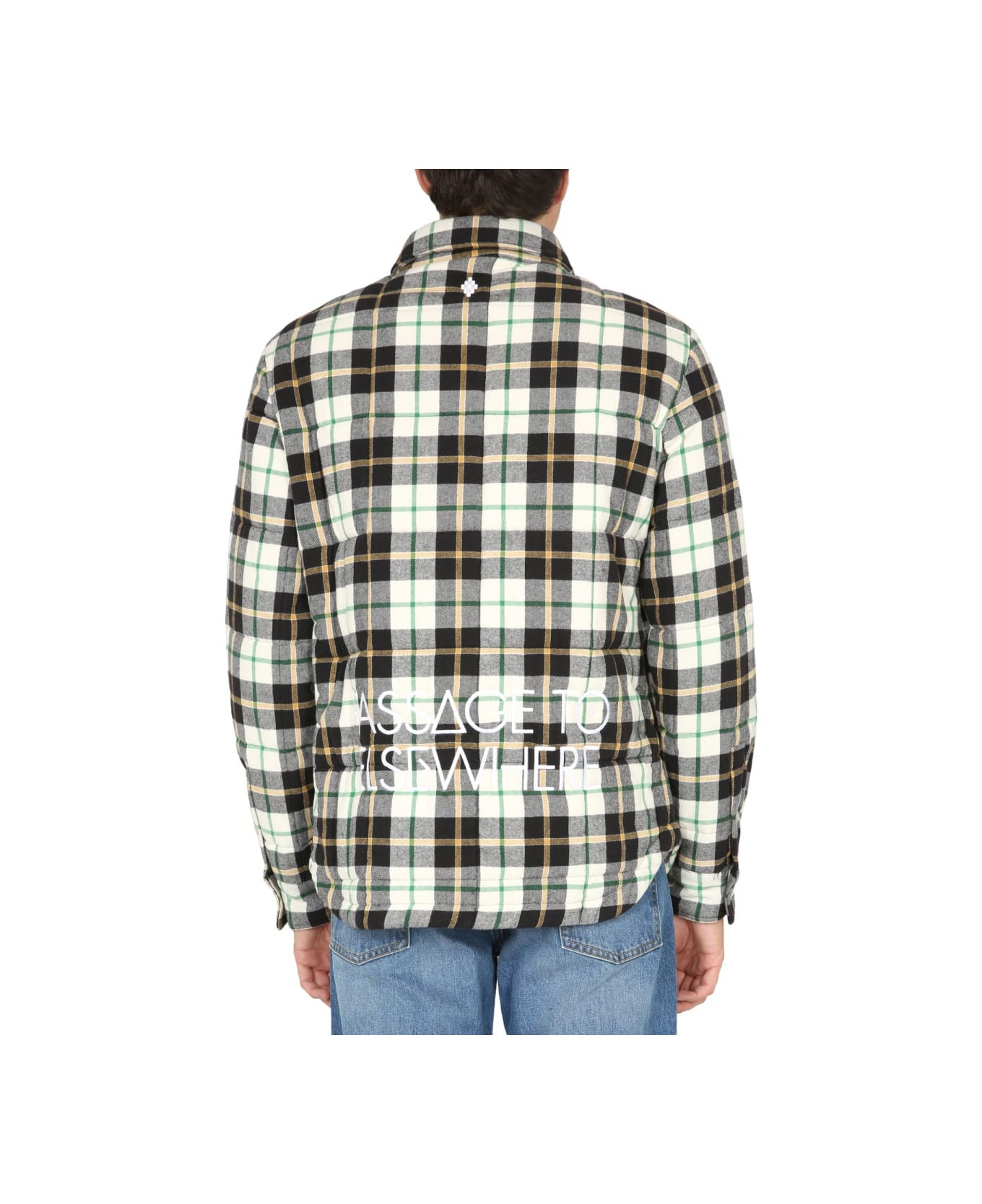 Marcelo Burlon Camicia A Quadri - GREEN