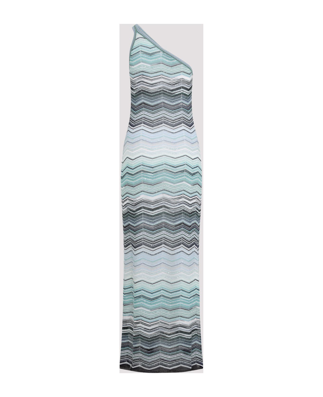 Missoni Viscose Long Dress - Turquoise Tones