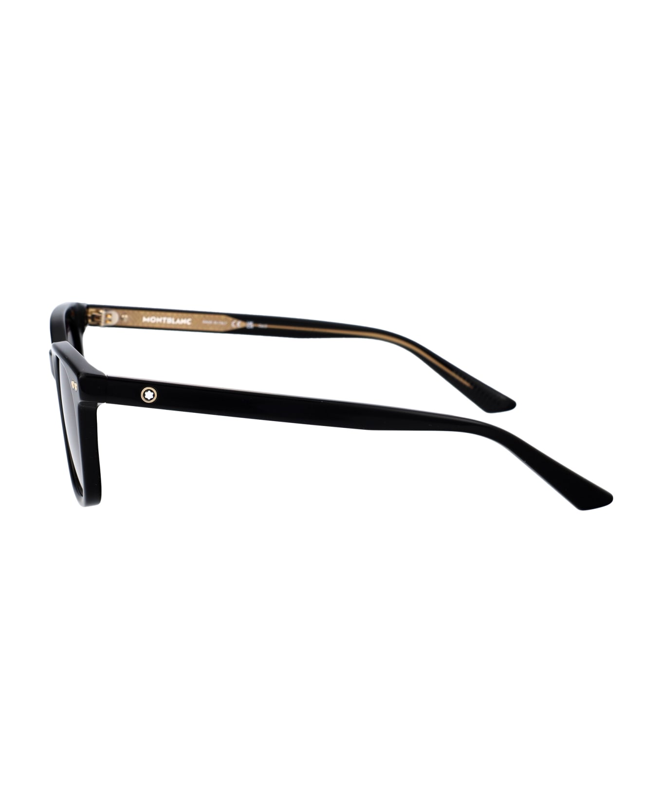 Montblanc Mb0320s Sunglasses - 001 BLACK BLACK GREY サングラス