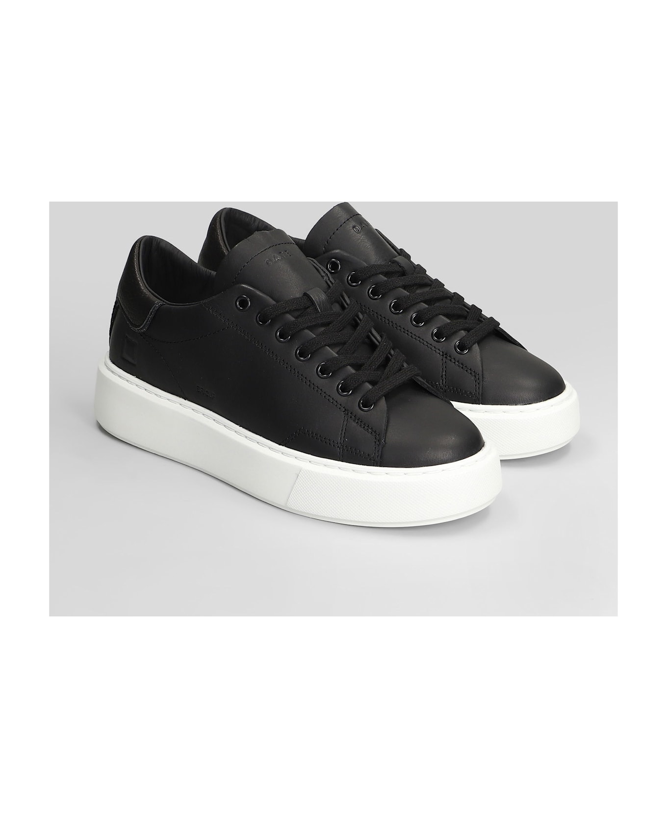 D.A.T.E. Sfera Sneakers In Black Leather - black