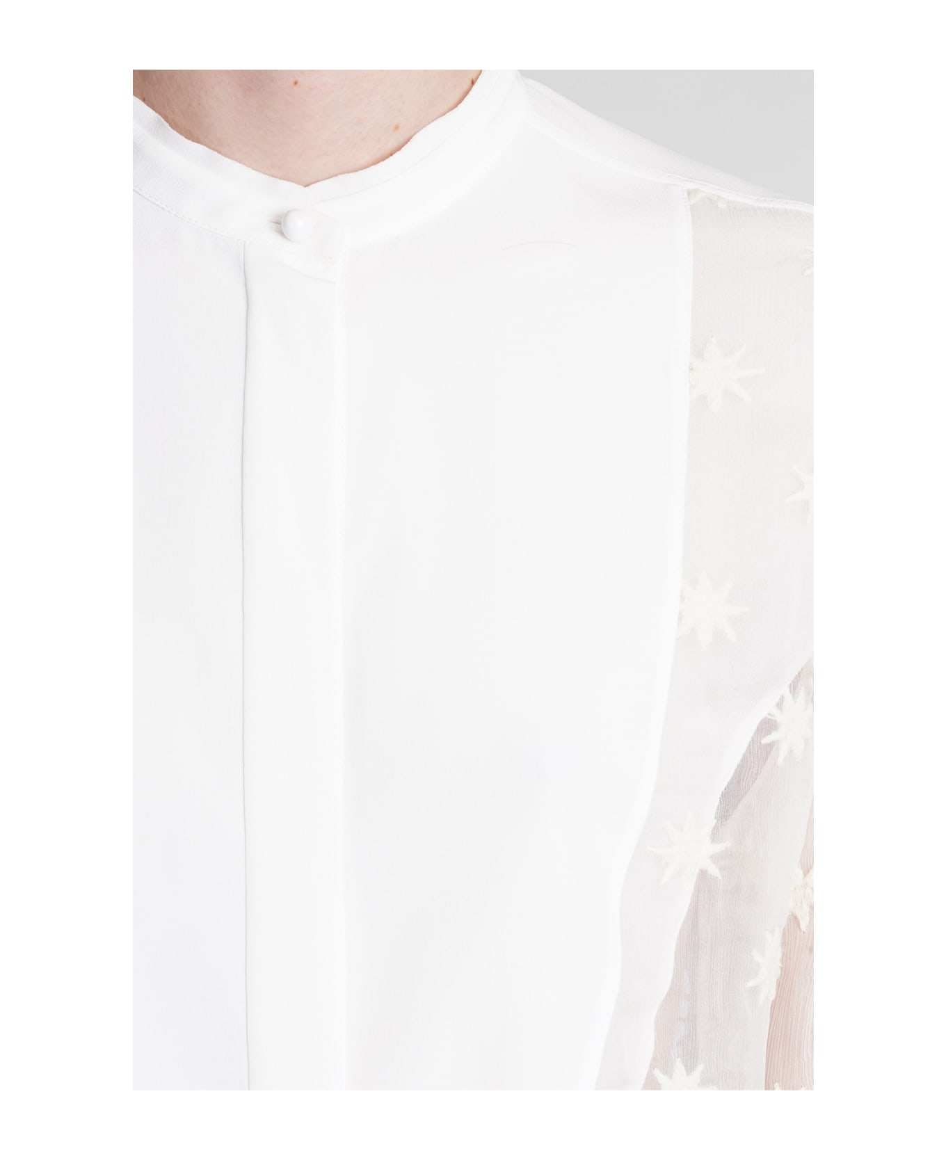 Chloé Shirt In White Silk - white