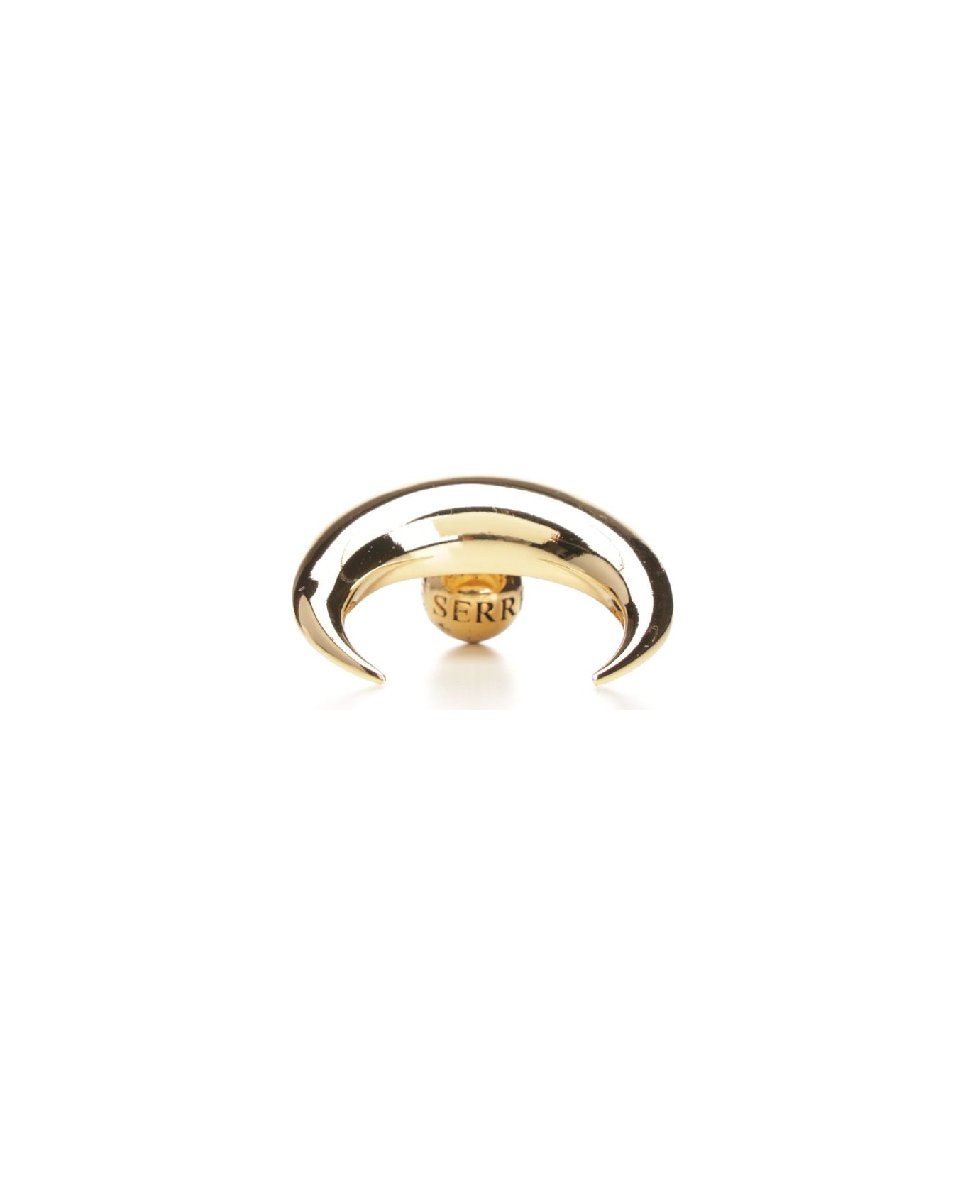 Marine Serre "moon" Stud - Gold