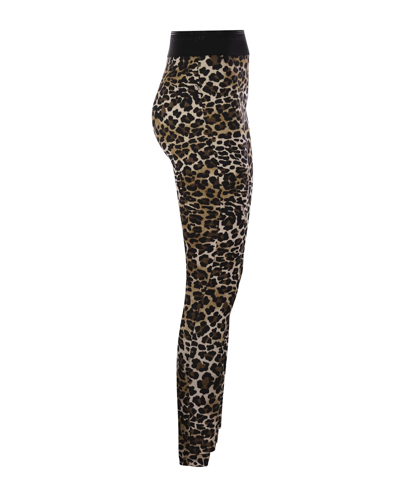 Elisabetta Franchi Animalier Printed Slim Fit Leggings - Brown