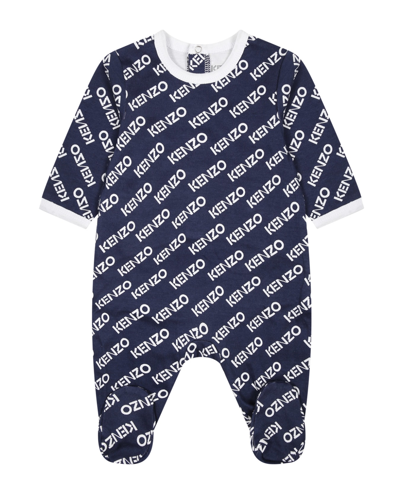 Kenzo Kids Multicolor Babygrows Set For Baby Boy With Logo - Multicolor ボディスーツ＆セットアップ