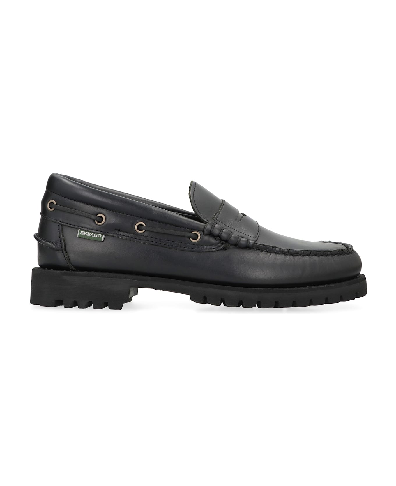 Sebago Acadia Loafers In Leather - black