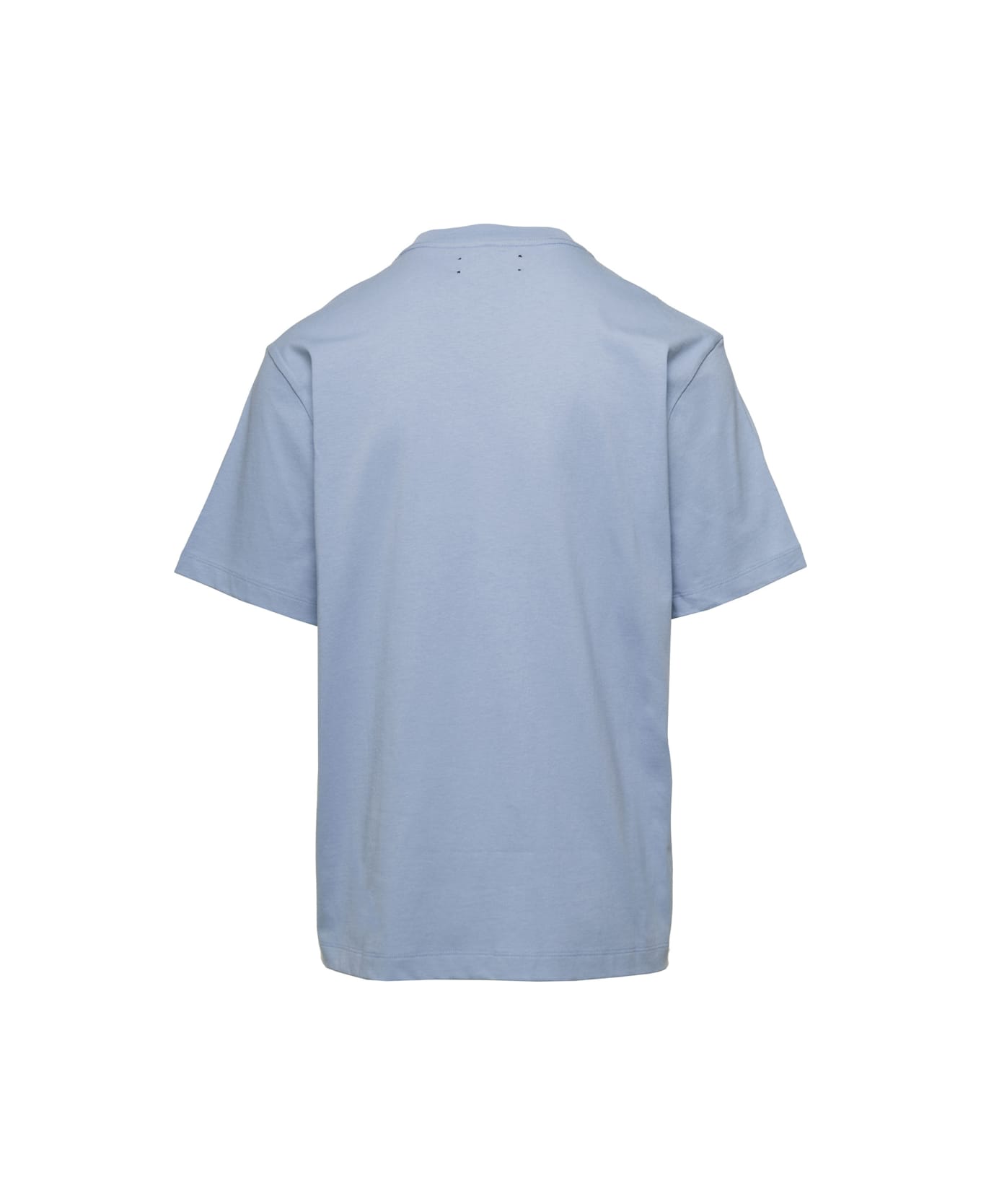 AMIRI Light Blue Crew Neck T-shirt In Cotton Man - Light blue