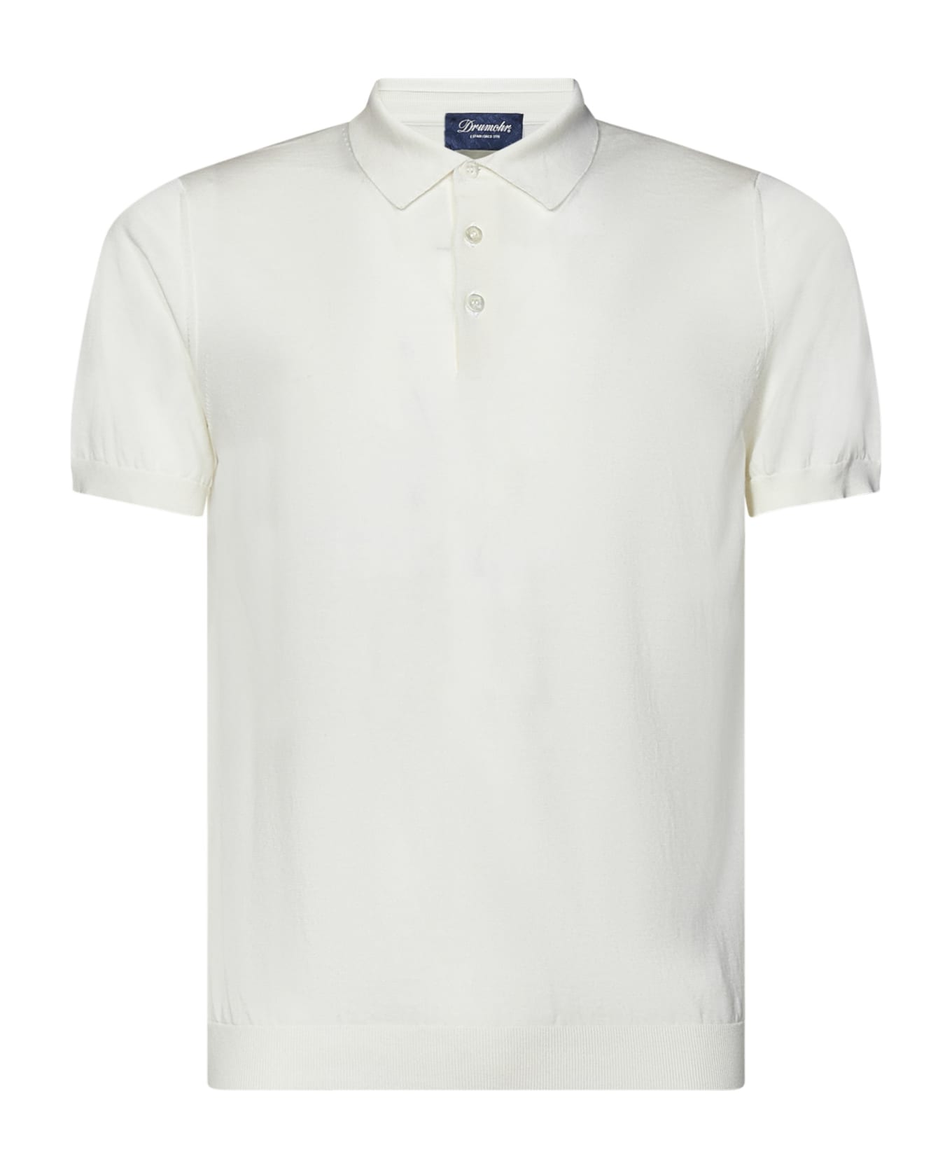 Drumohr Polo Shirt - White ポロシャツ