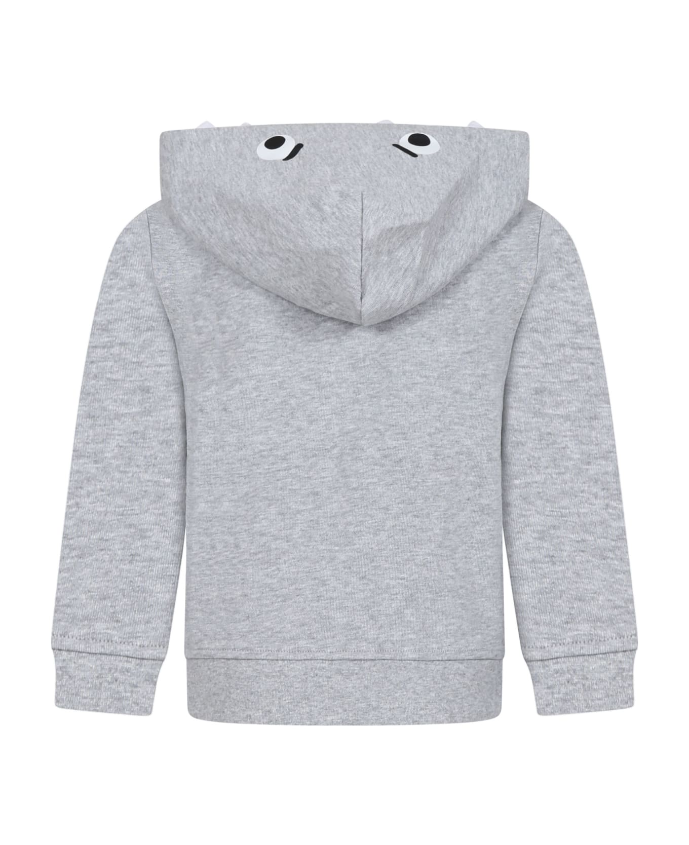 Stella McCartney Kids Gray Sweatshirt For Boys With Print - Grey ニットウェア＆スウェットシャツ
