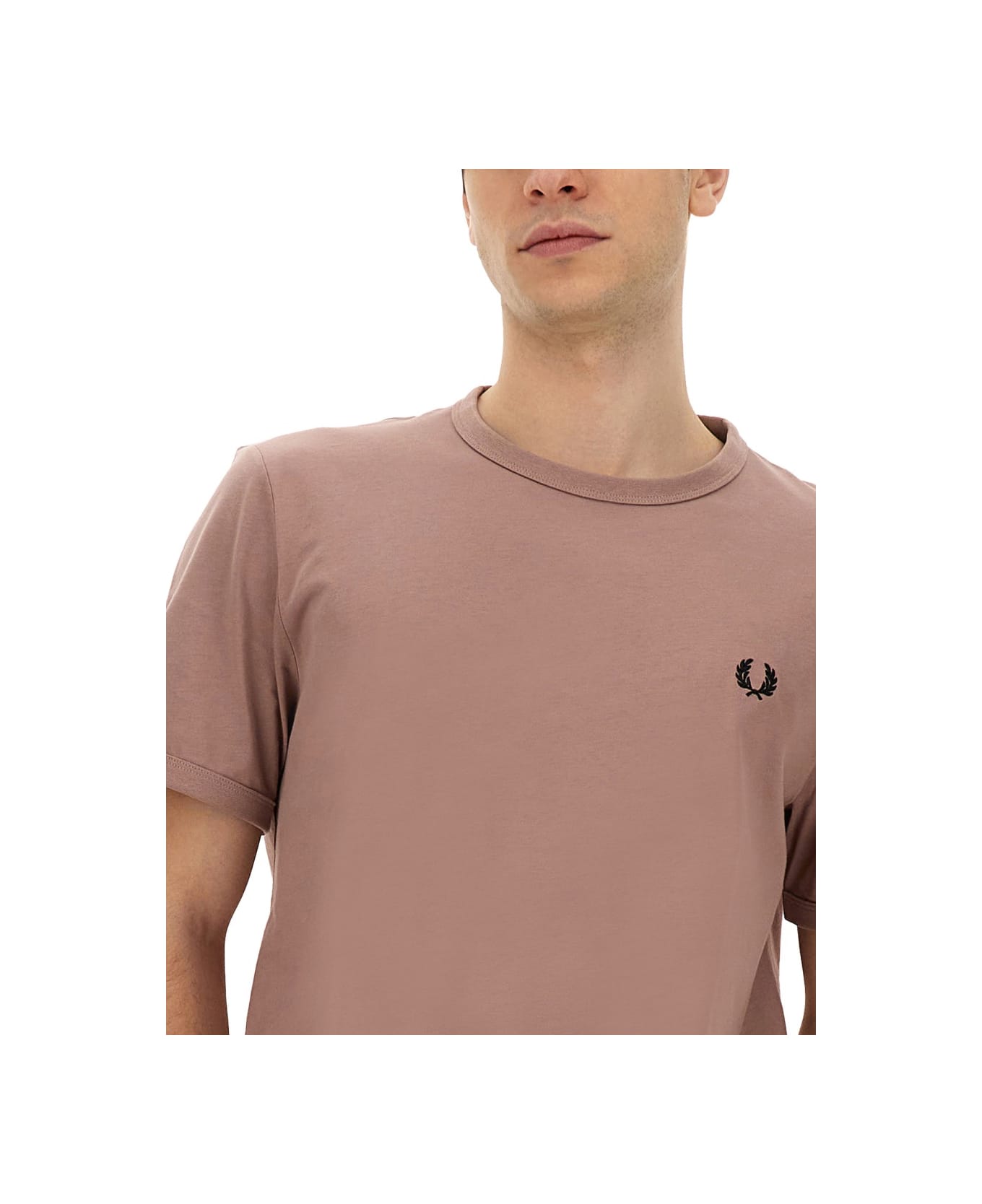 Fred Perry T-shirt With Logo - PINK