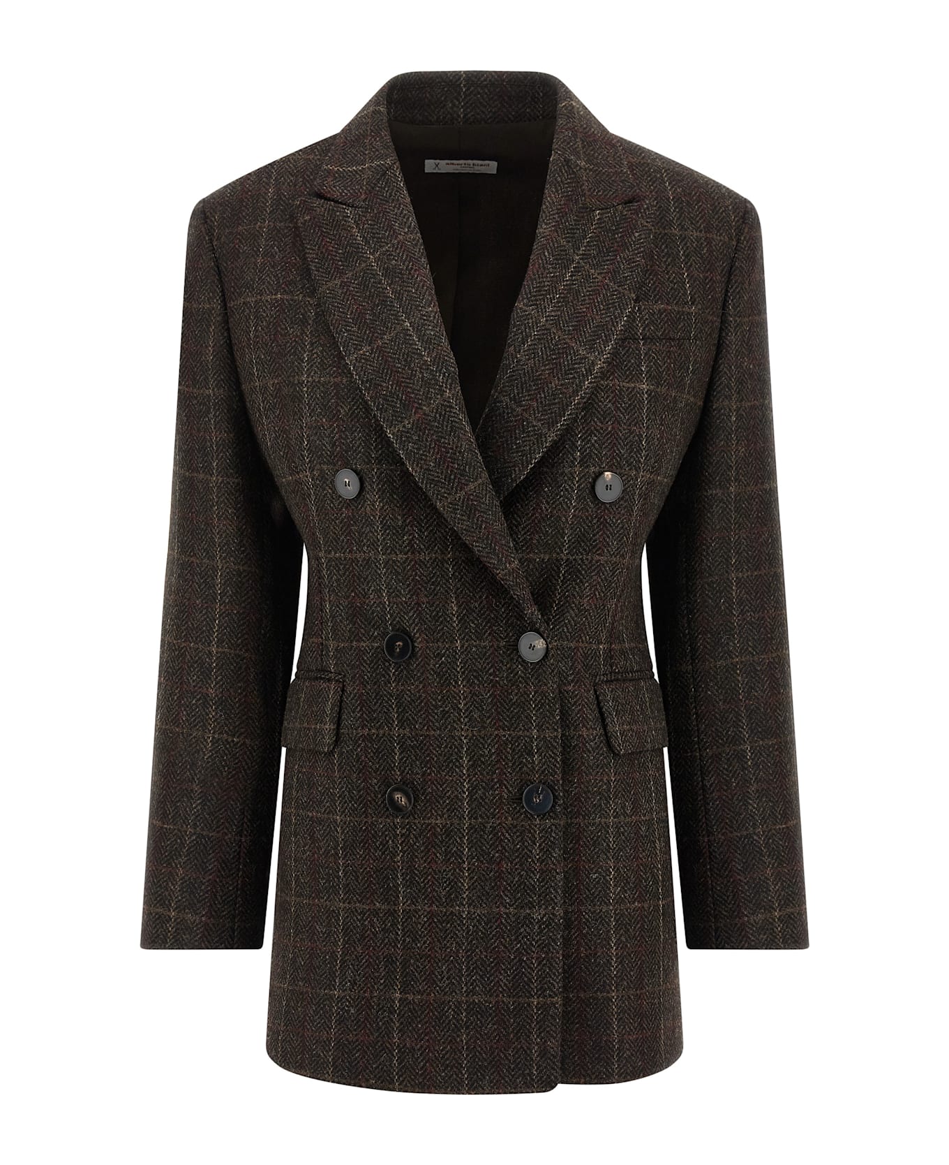 Alberto Biani Shetland Wool Blazer - Brown