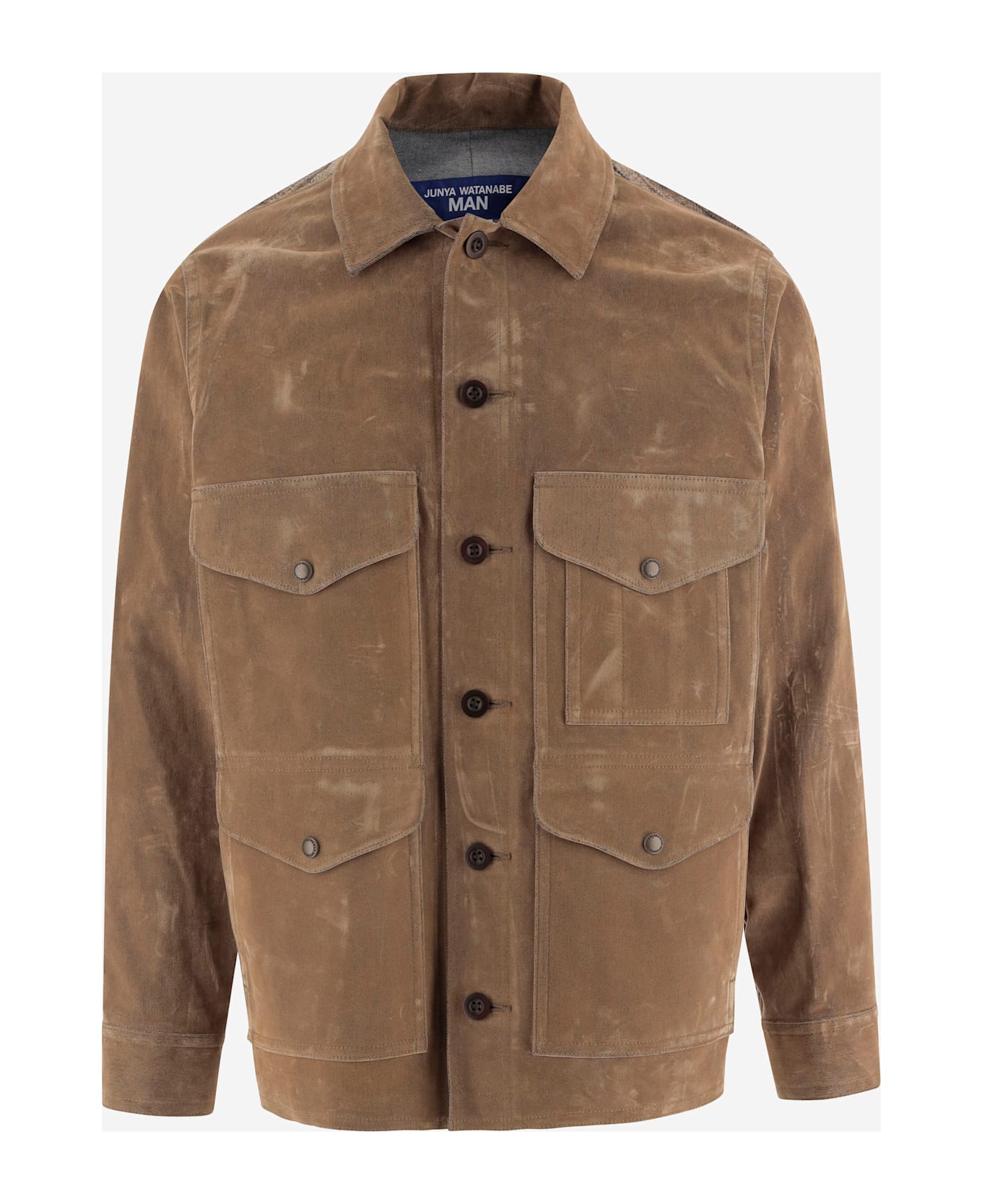 Junya Watanabe Cotton Blend Jacket With Contrasting Back Panel - Beige