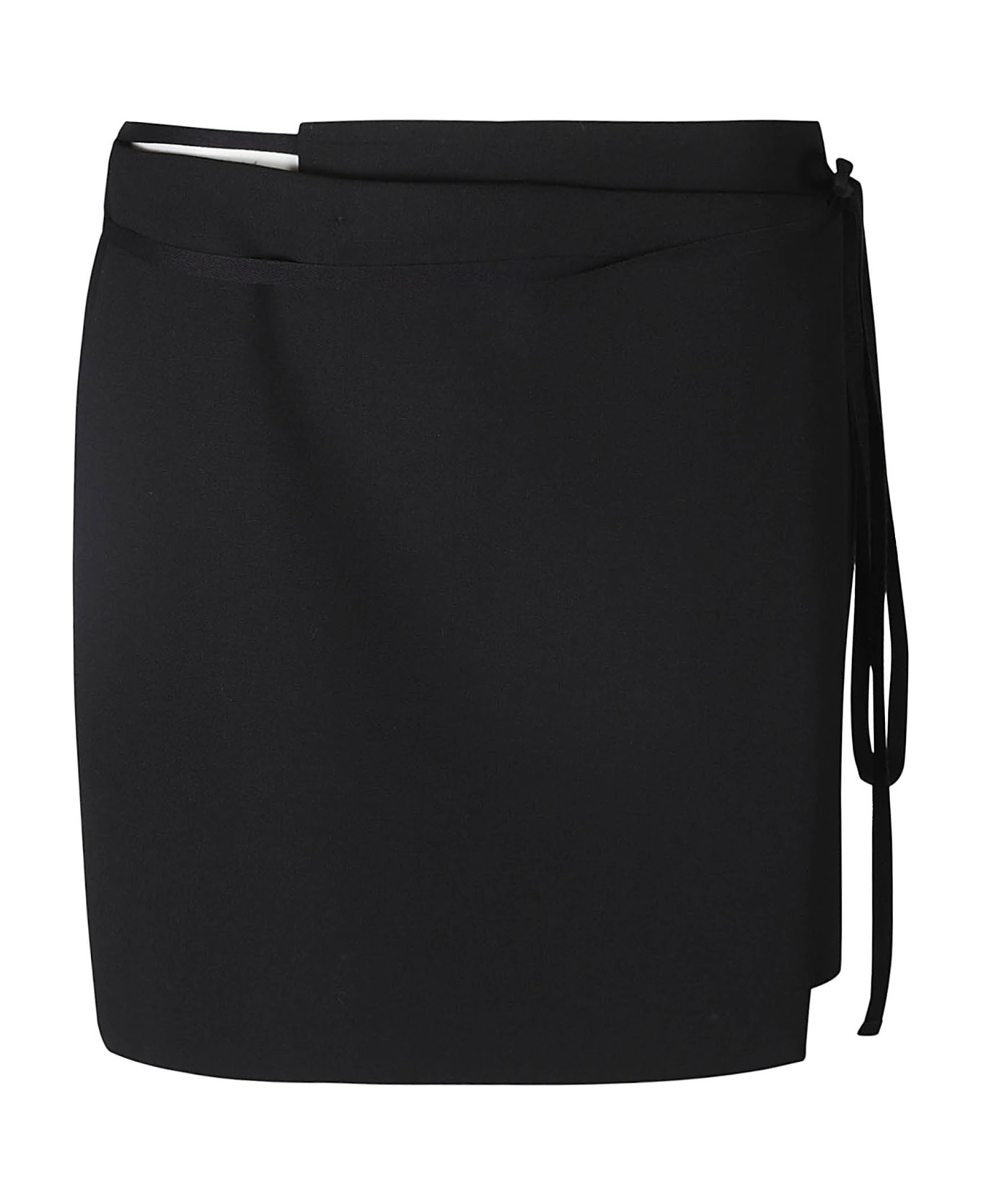 SportMax Mini Wrap Skirt - Black