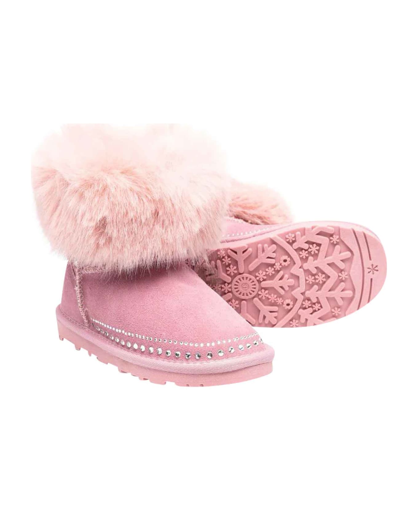 Monnalisa Pink Boots Girl - Rosa