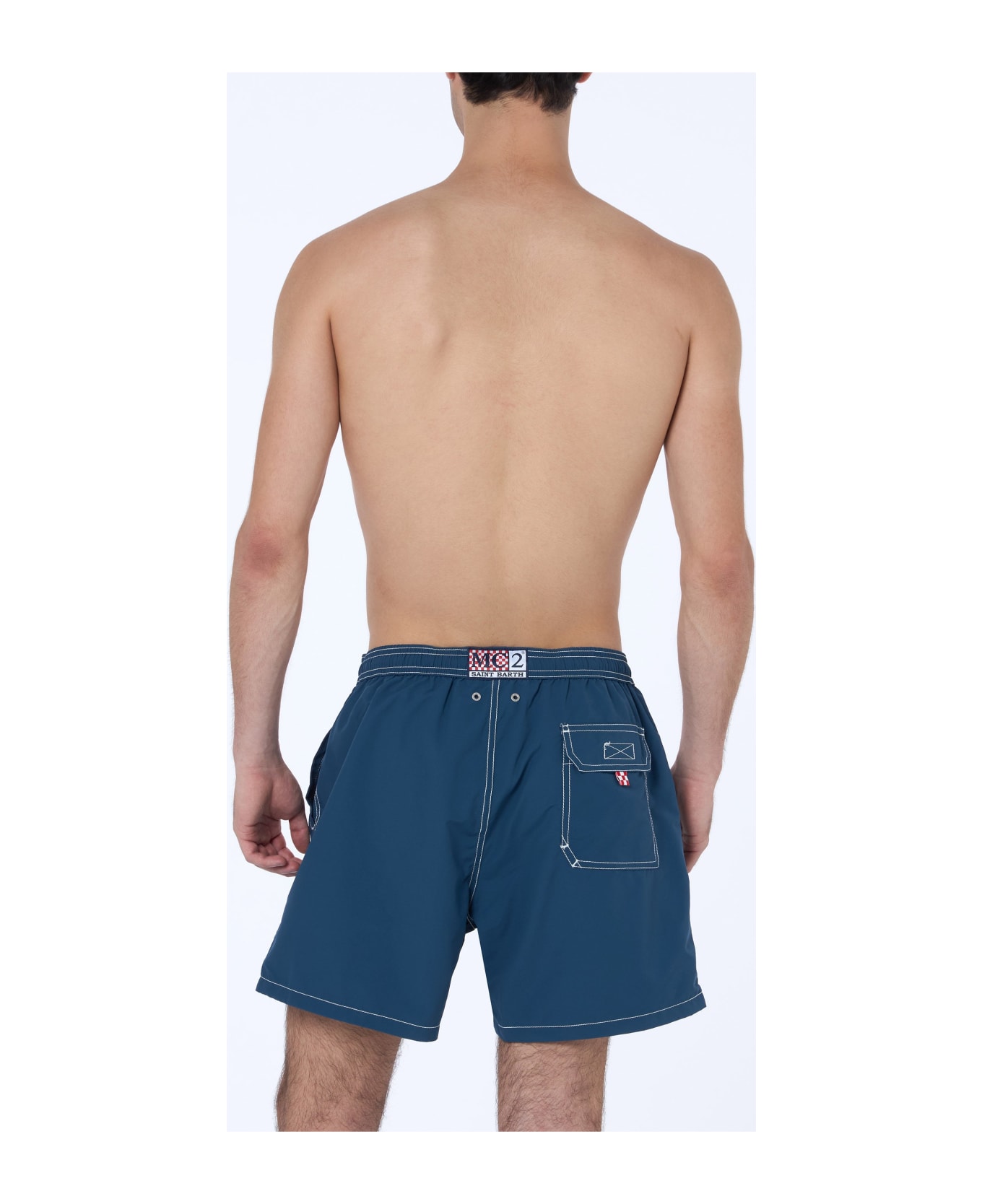 MC2 Saint Barth Navy Blue Classic Light Swim Shorts Patmos - BLUE