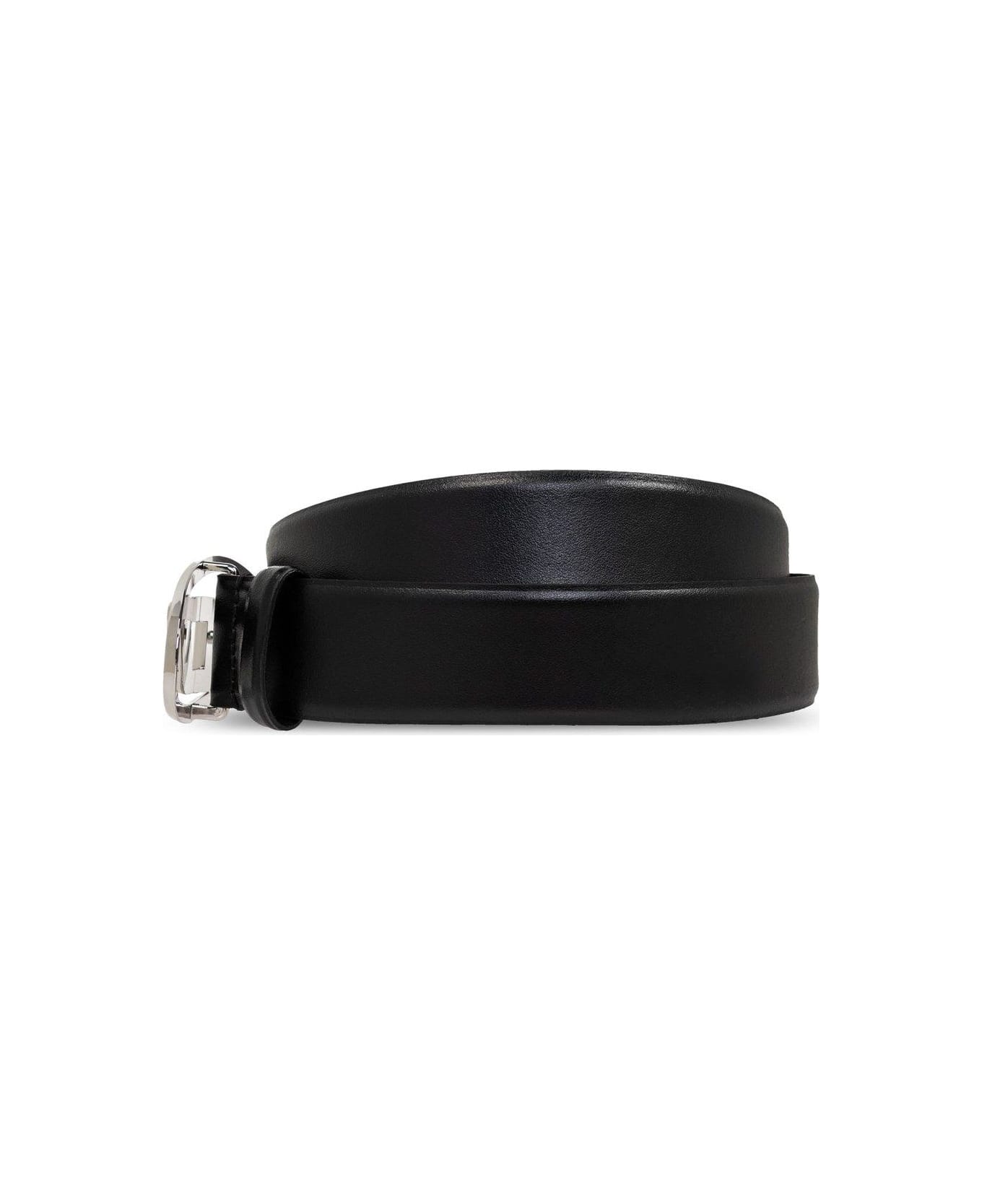 Diesel B-1dr Leather Belt - Black