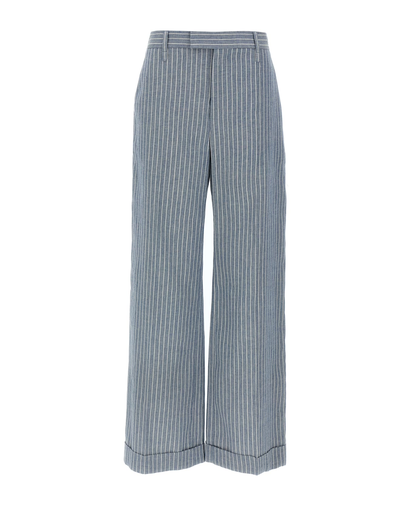 Brunello Cucinelli Pinstripe Pants - Multicolor