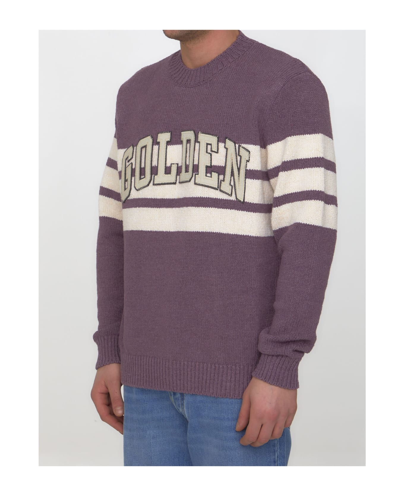 Golden Goose Journey College Sweater - Violet ニットウェア