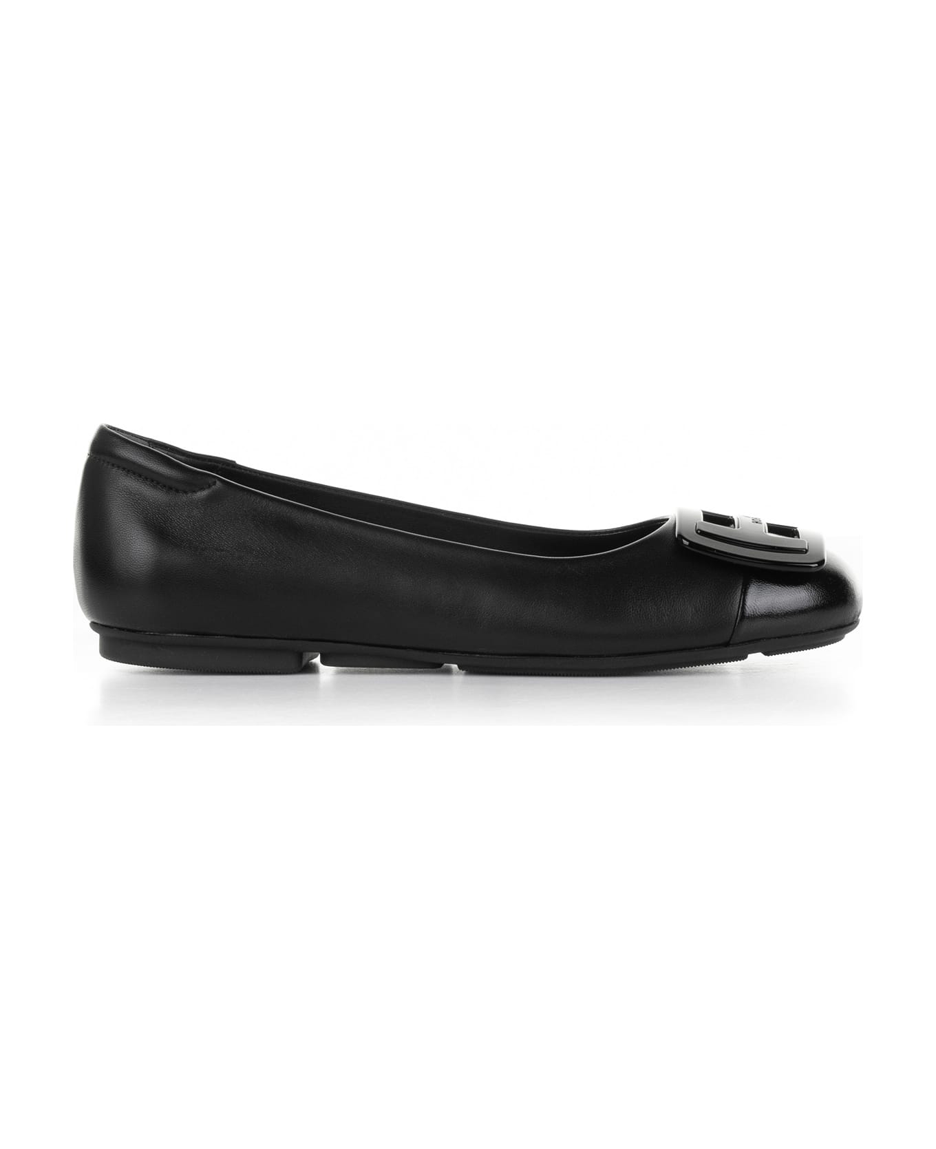Hogan H661 Patent Leather Ballet Flats - Black フラットシューズ