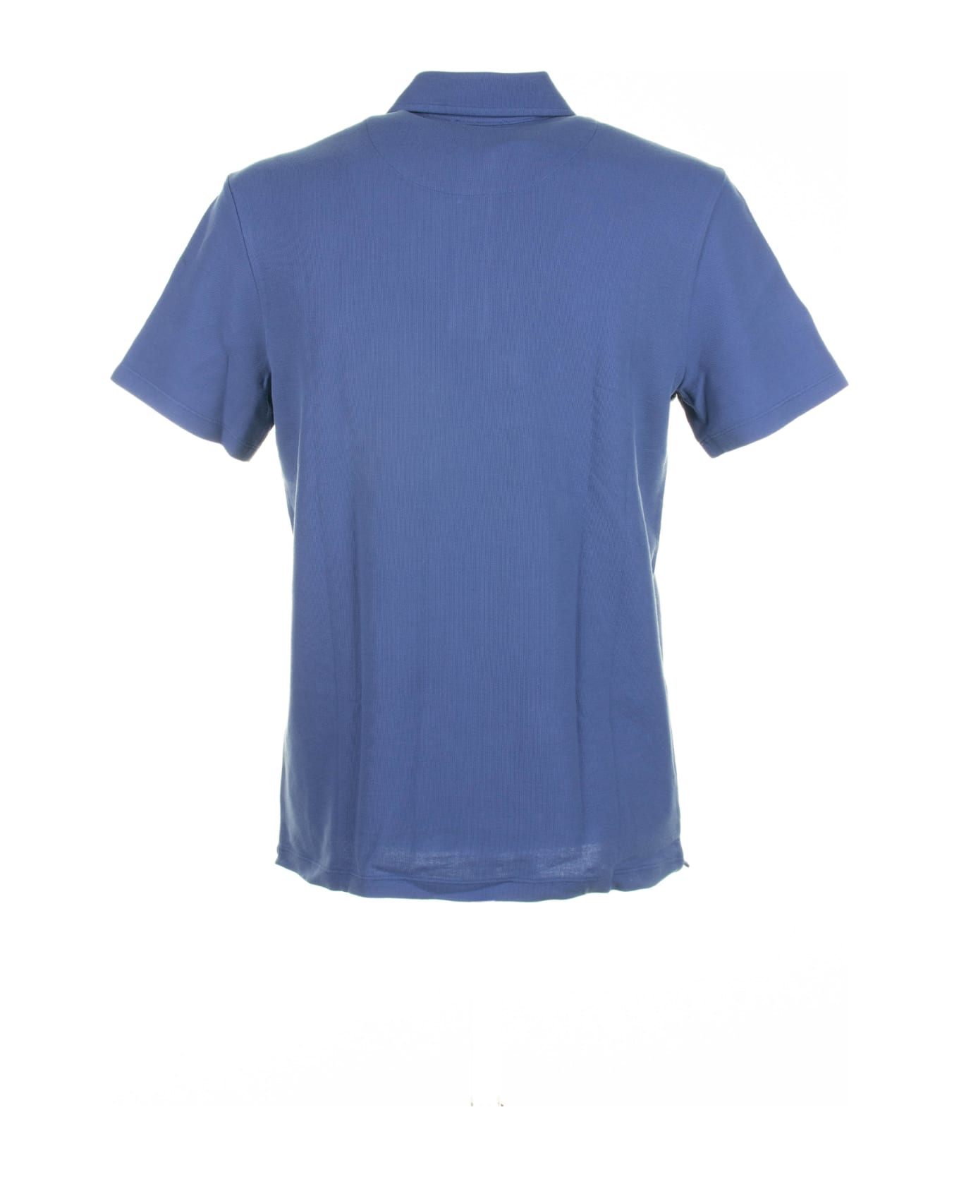 Altea Light Blue Short-sleeved Polo Shirt In Cotton - AVIO