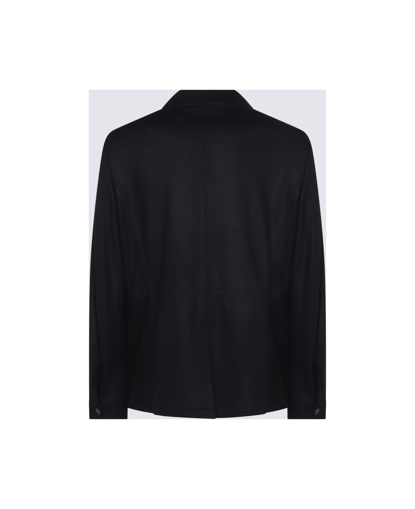 Canali Black Wool Casual Jacket