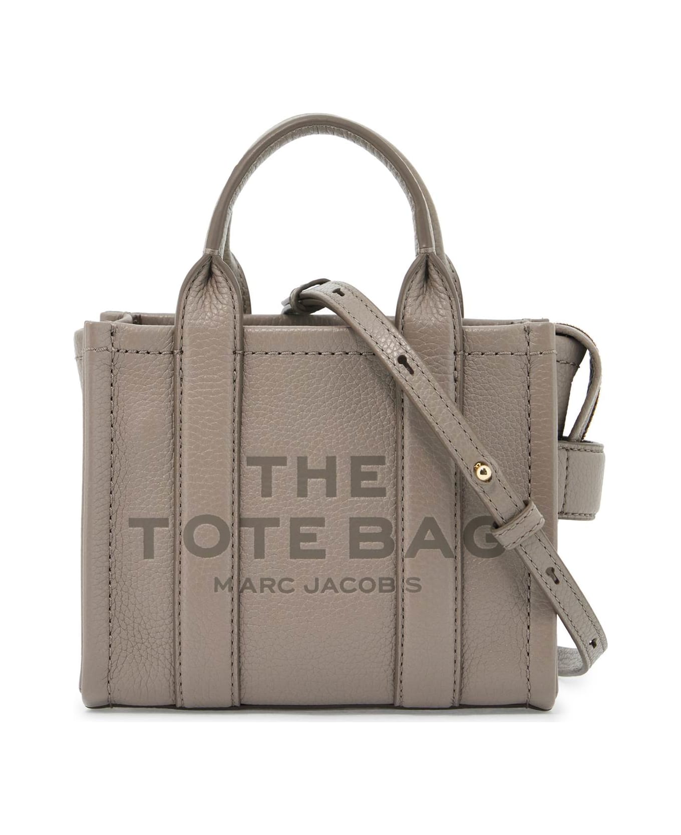Marc Jacobs The Leather Crossbody Tote - CEMENT