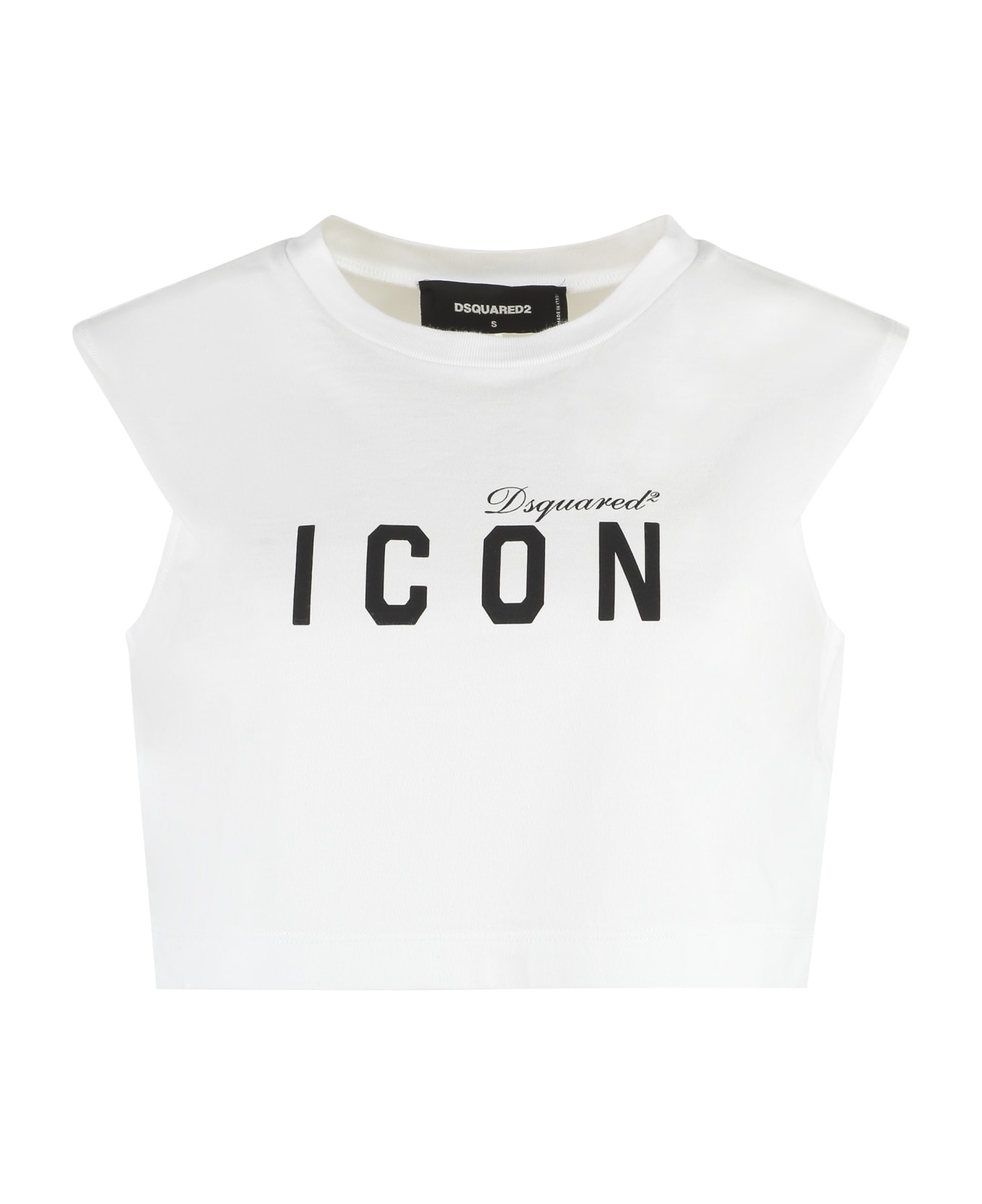 Dsquared2 Crop-top With Logo - White