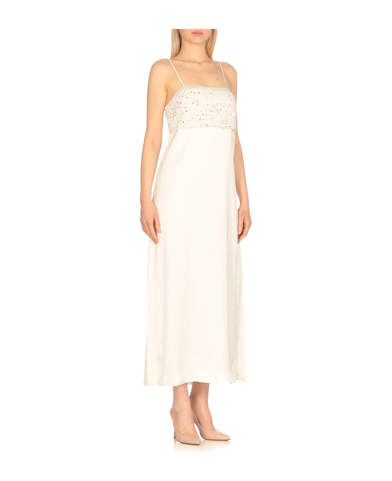 Peserico Viscose Dress - Ivory