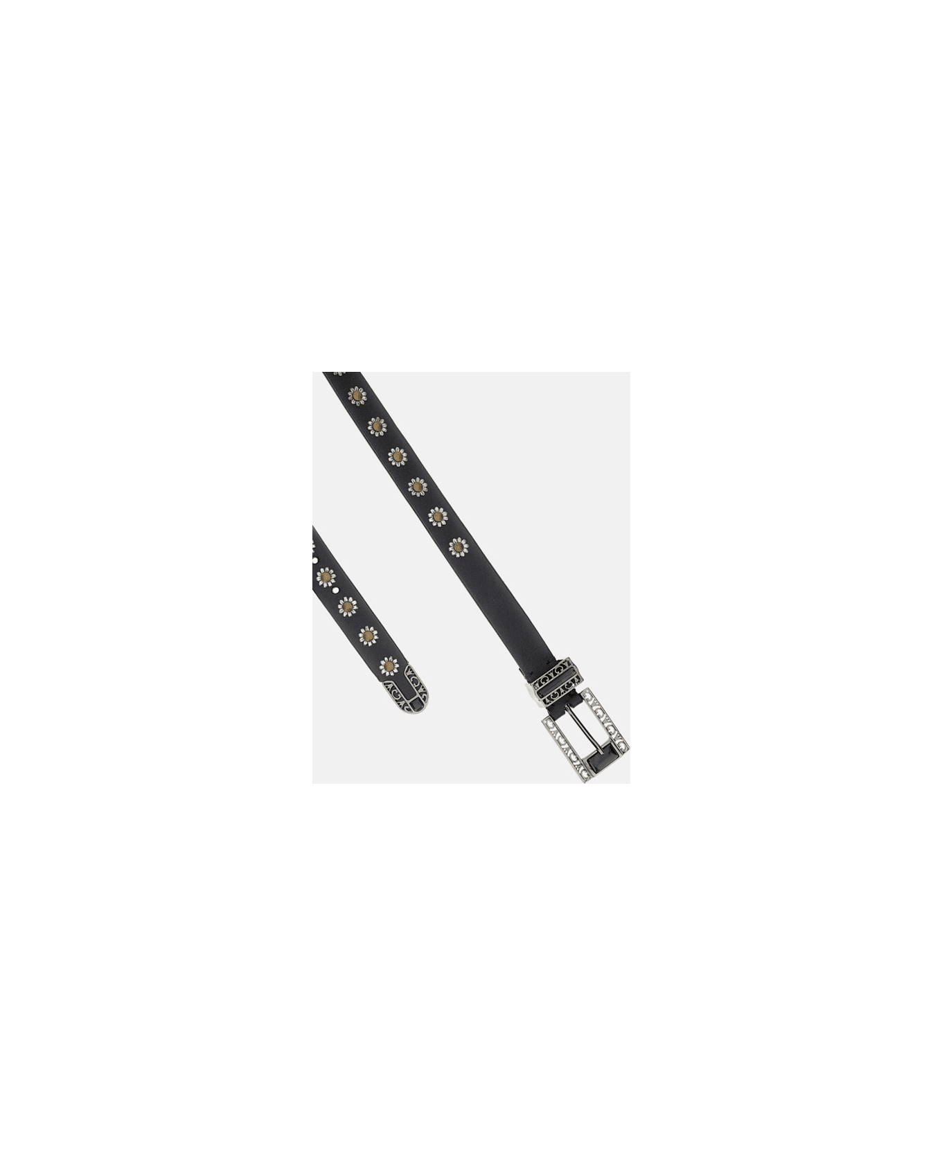 Golden Goose Belt With Amber Inserts - Black