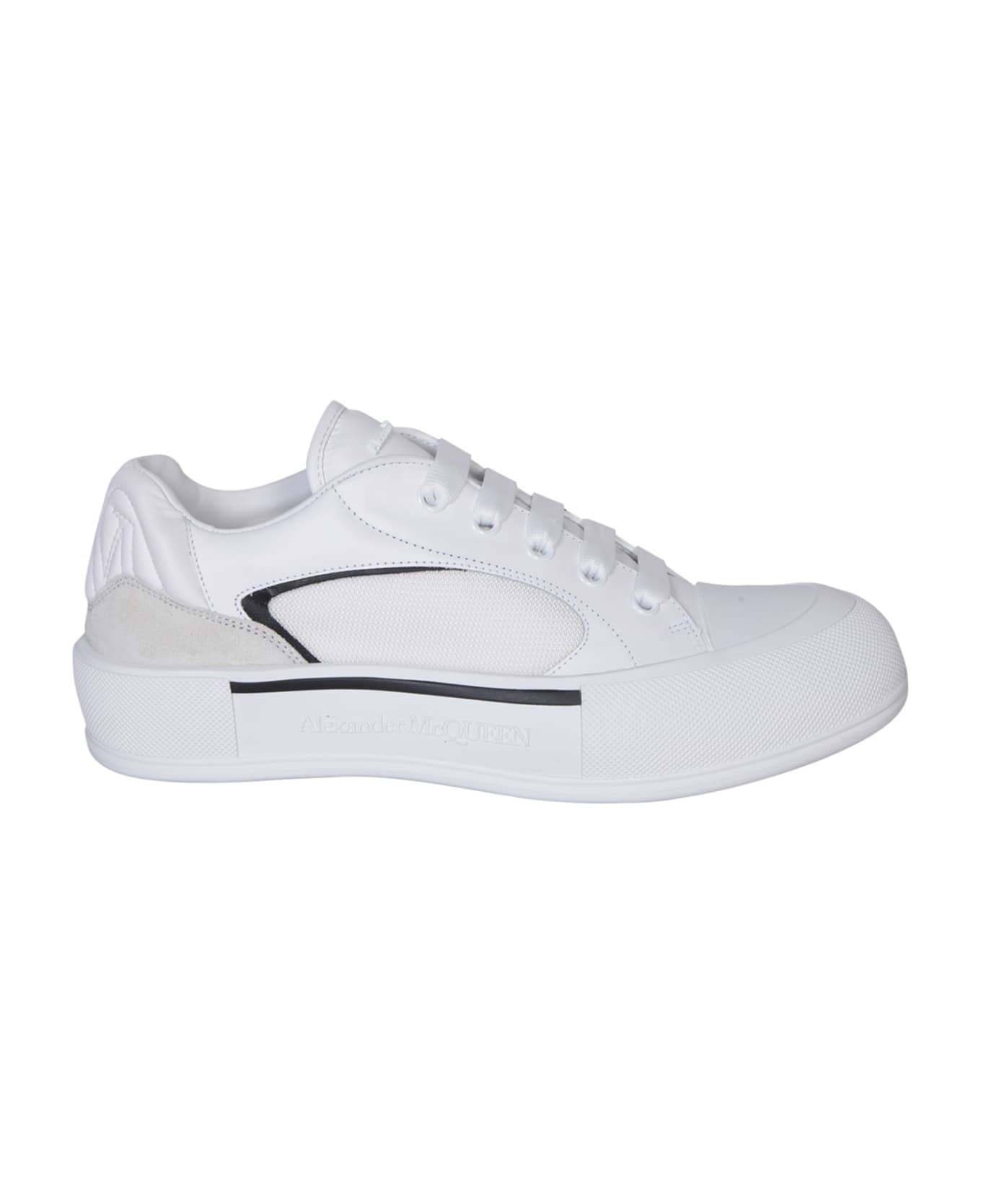 Alexander McQueen Low White/black Sneakers - White