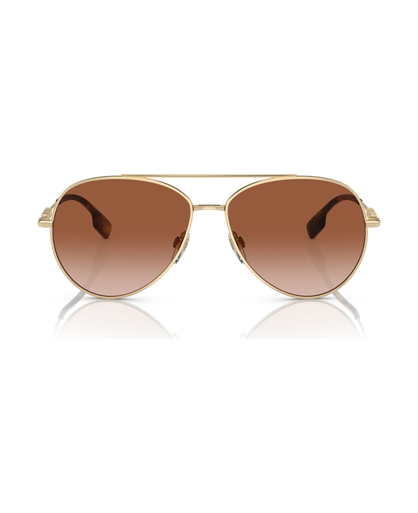 Burberry Eyewear Be3147 Light Gold Sunglasses - Light gold